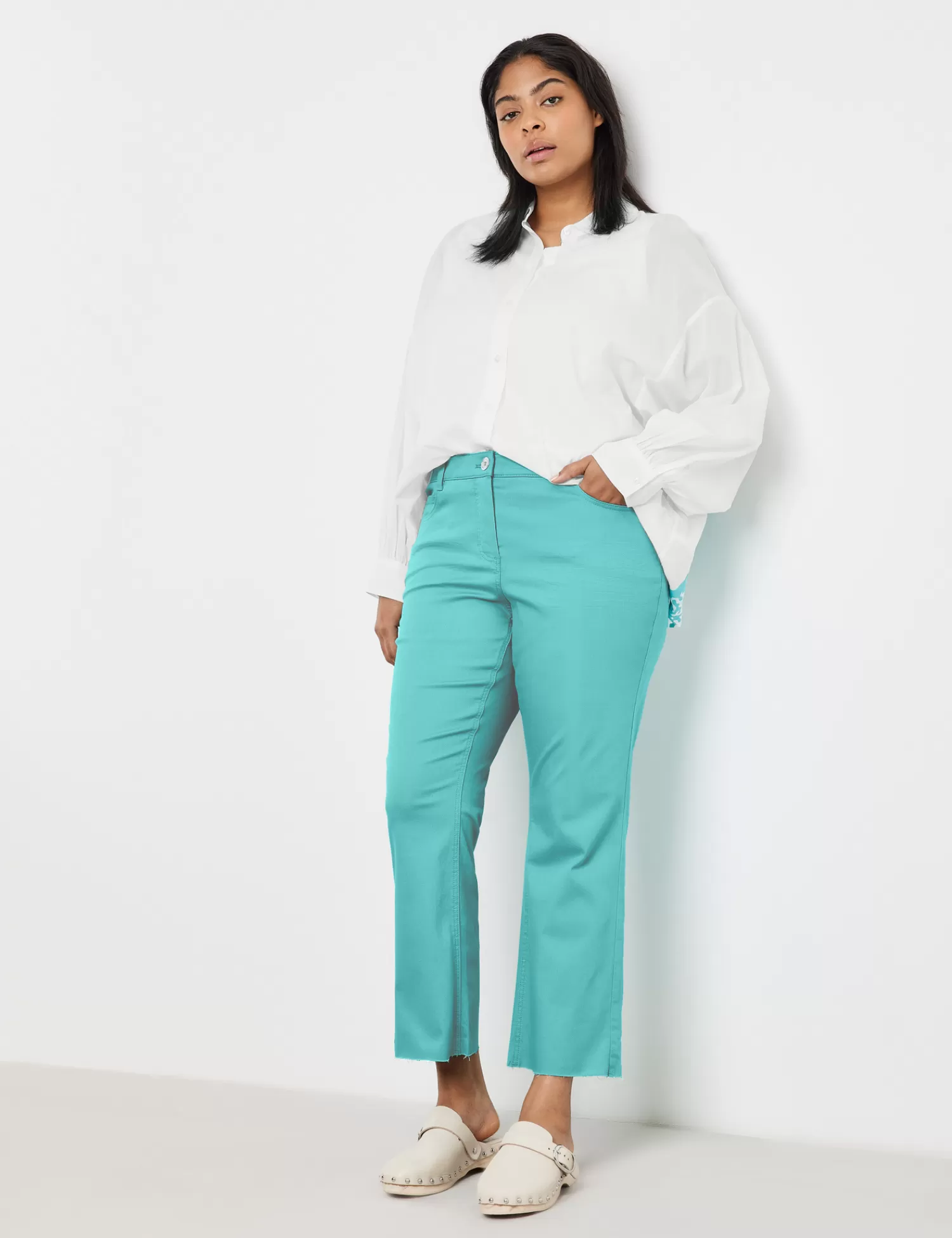 New 3/4 Jeans Mit Ausgestelltem Saum Betty Jeans Damen Jeans