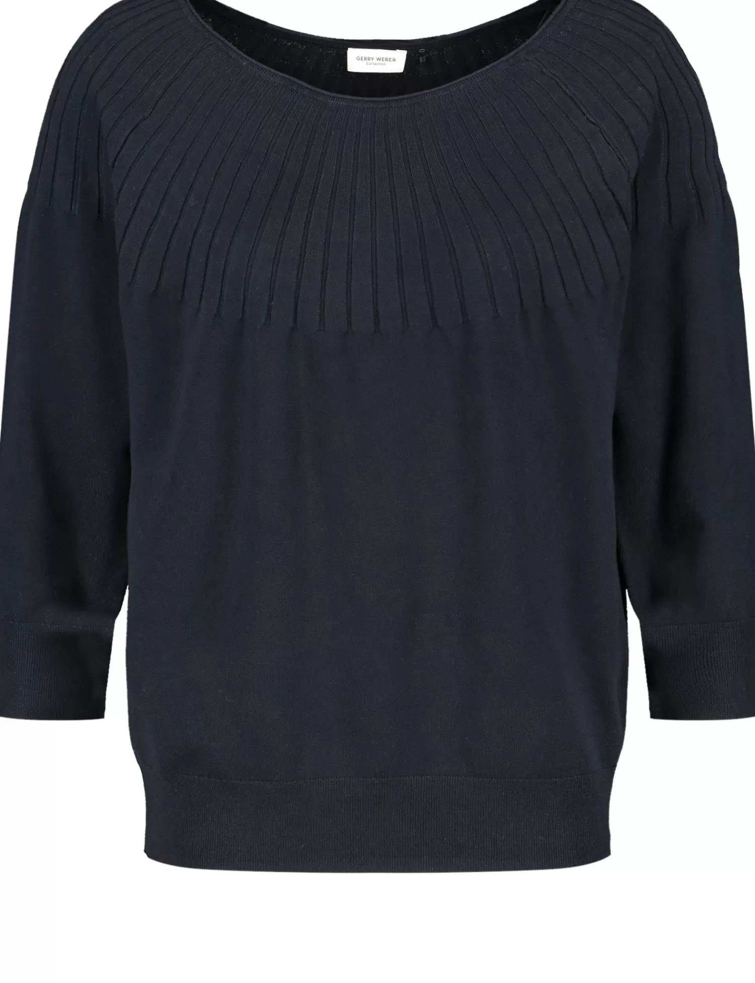 Hot 3/4-Arm-Pullover Mit Strickmuster Damen Pullover