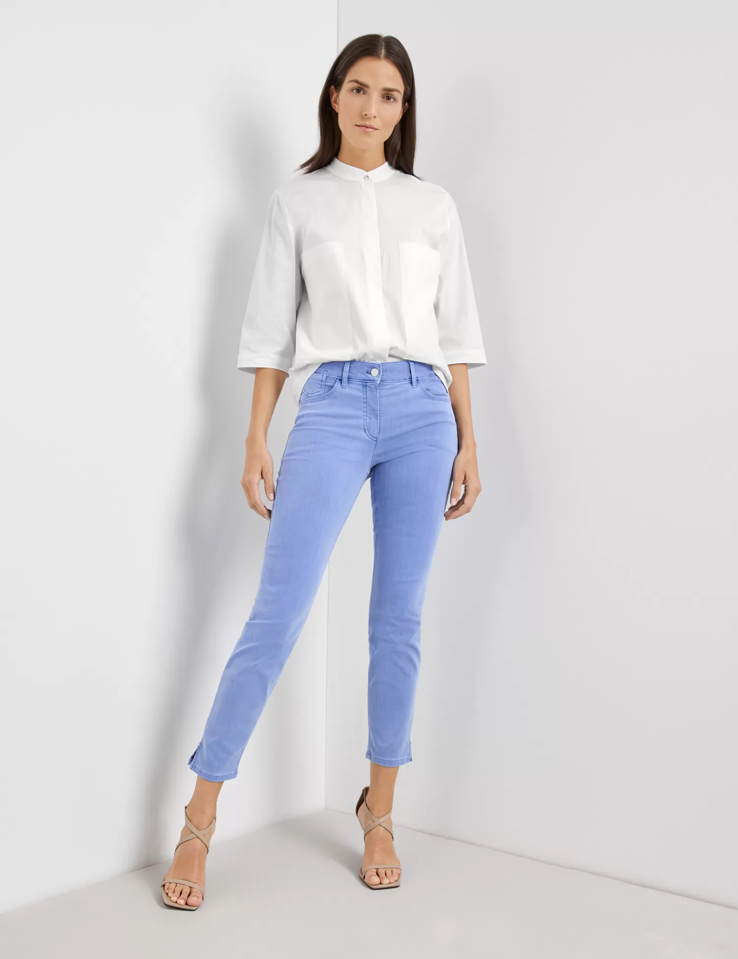 Hot 5 Pocket Jeans Best4Me Cropped Damen Jeans