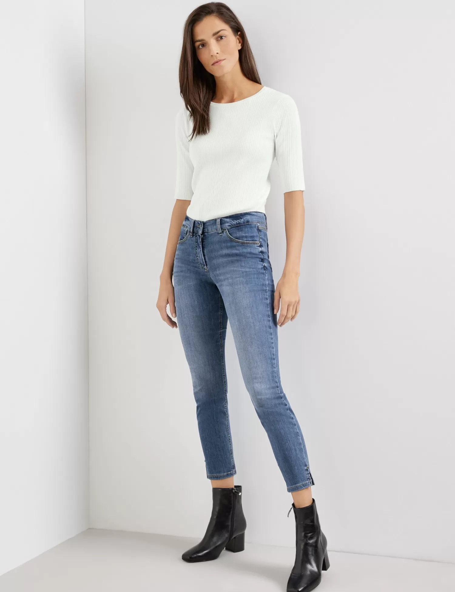 Best Sale 5-Pocket Jeans Best4Me Cropped Damen Jeans