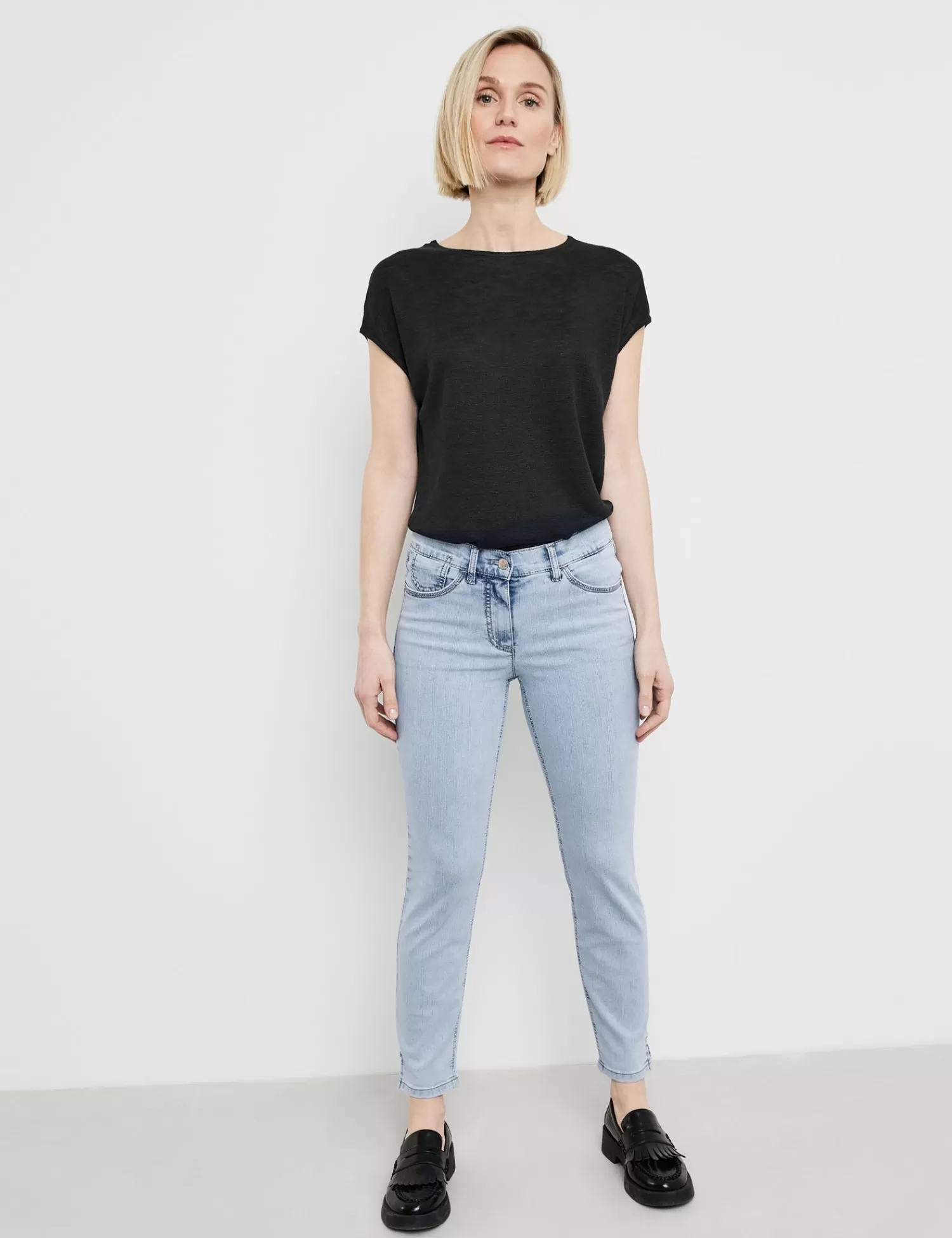 Store 5-Pocket Jeans Best4Me Cropped Damen Jeans