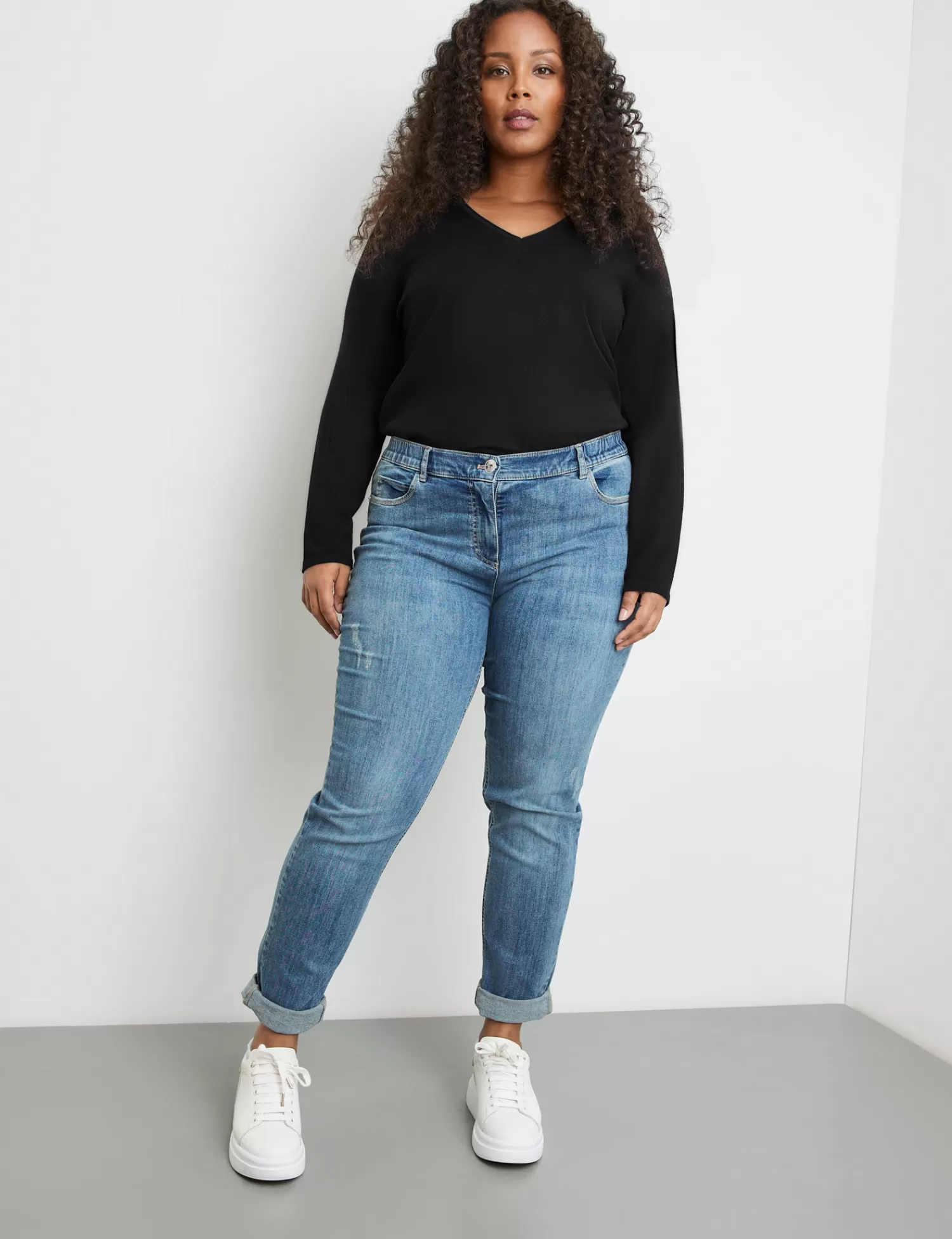 Cheap 5-Pocket Jeans Betty Mit Saumaufschlag Damen Jeans