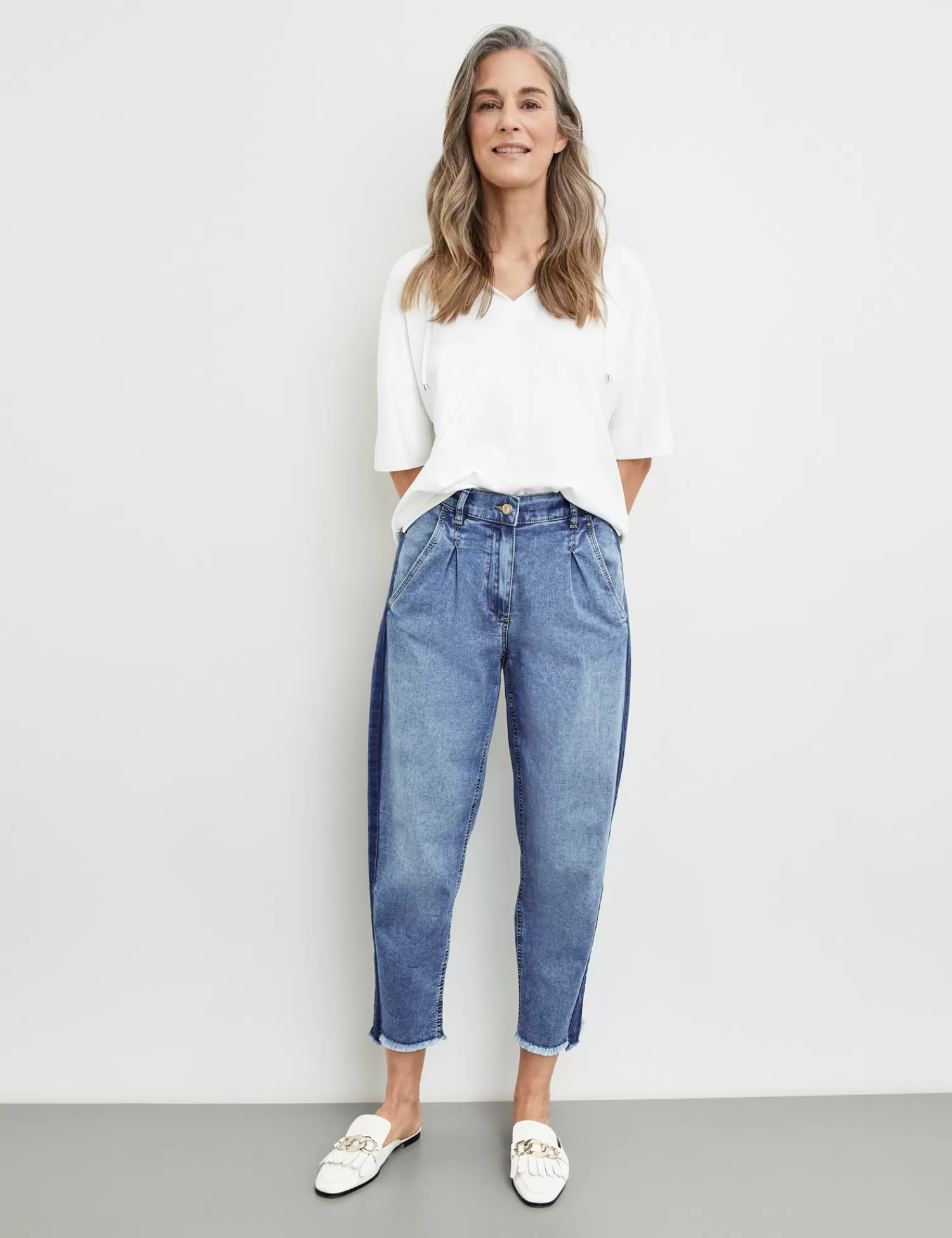 Outlet 7/8 Jeans Barrel Leg Damen Jeans