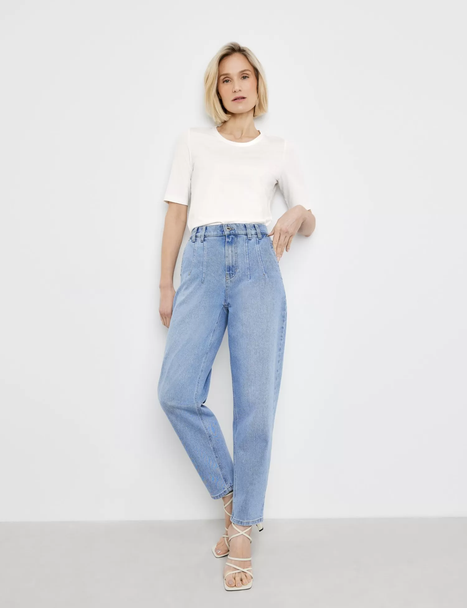 Best 7/8 Jeans Mit Dekorativen Abnahern Damen Jeans