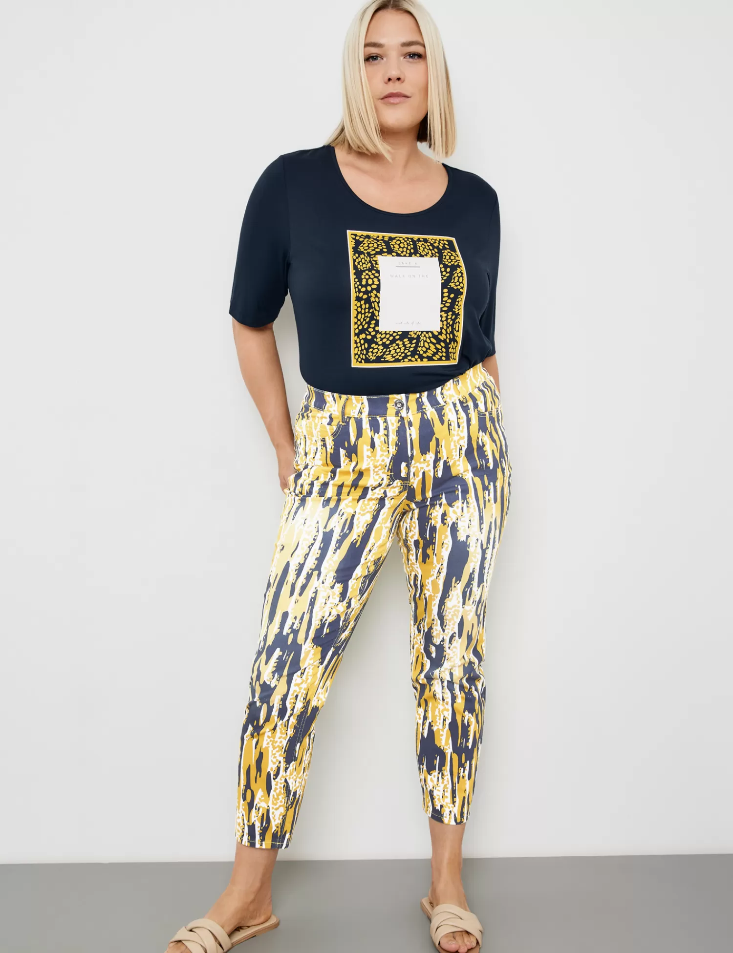 Hot 7/8 Jeans Mit Print Betty Jeans Damen Jeans