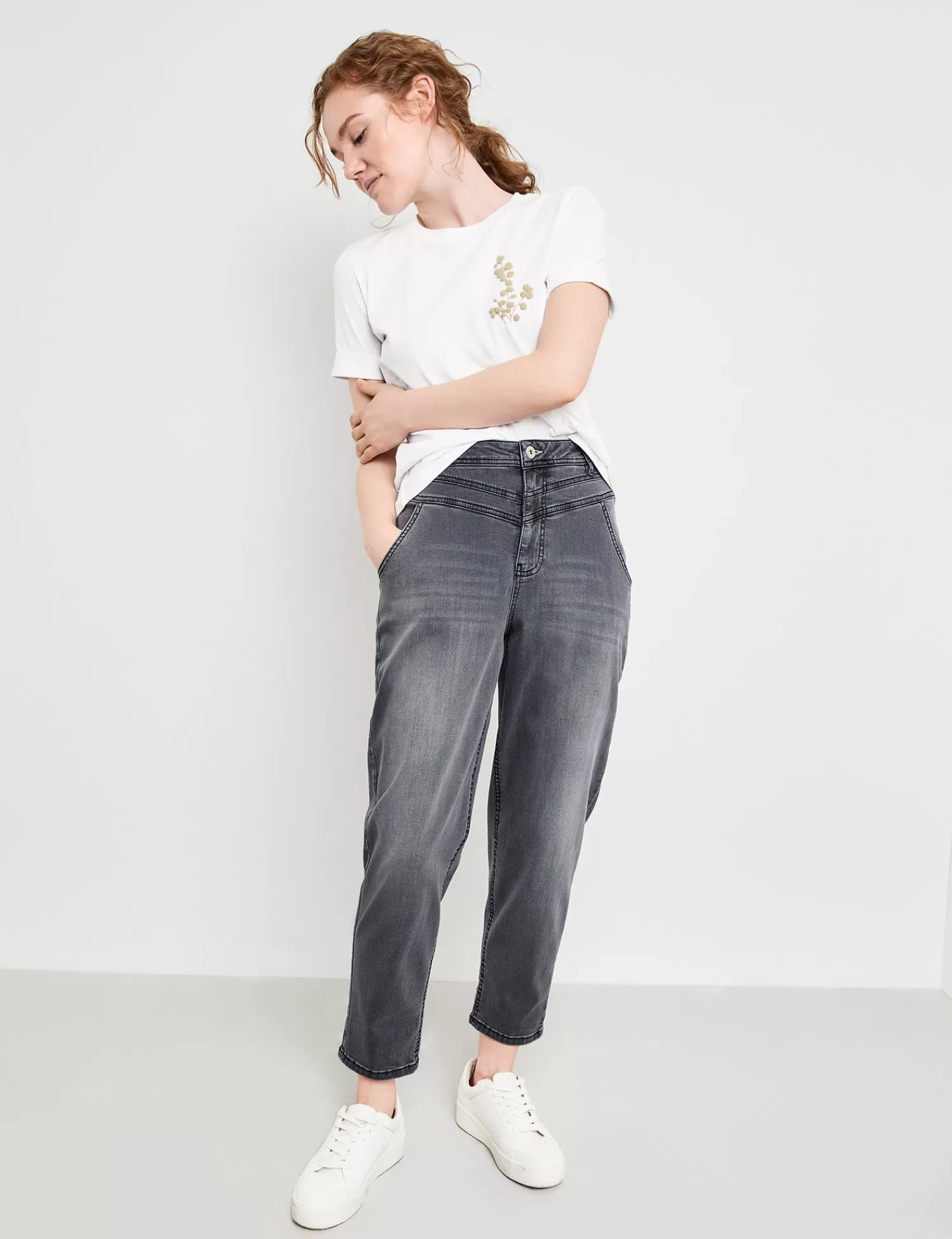 Online 7/8 Jeans Mom Fit Damen Jeans