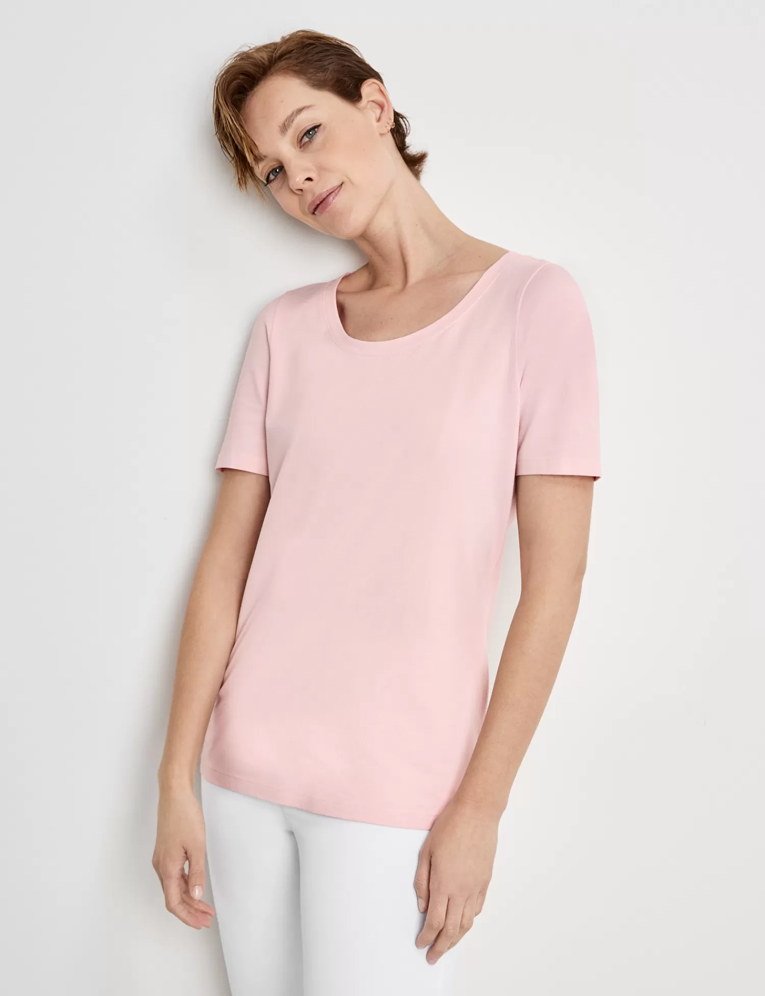 Fashion Basic Shirt Gots Damen Halbarmshirts