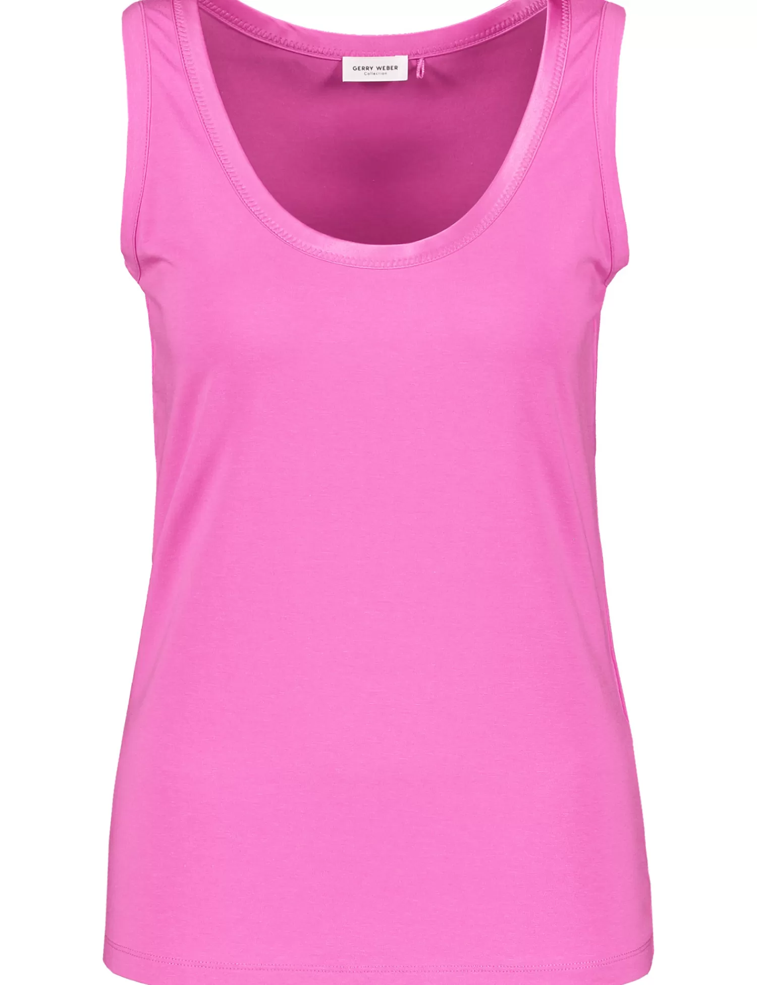 New Basic Top Mit Satin-Detail Damen Tops