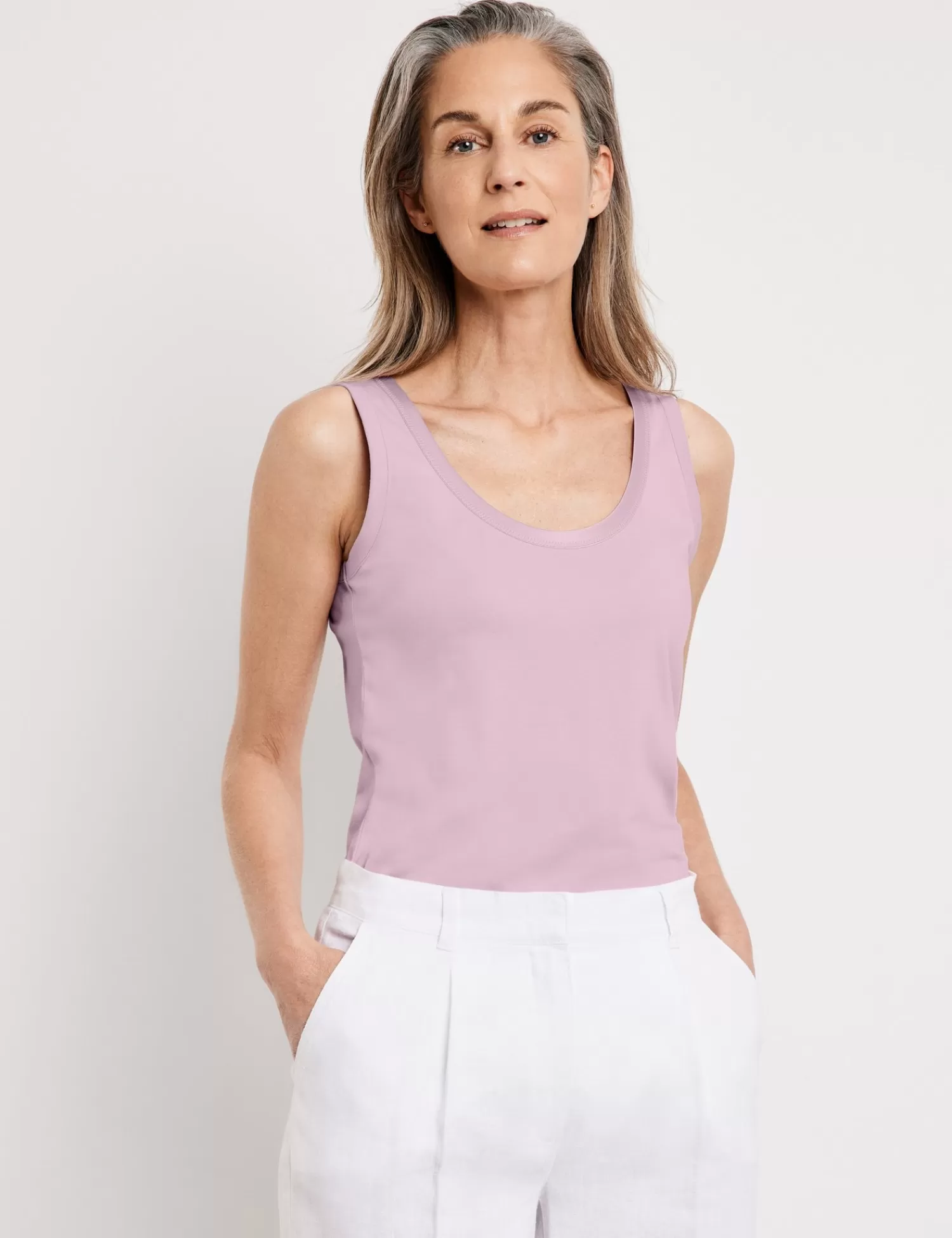 Shop Basic Top Mit Satin-Detail Damen Tops