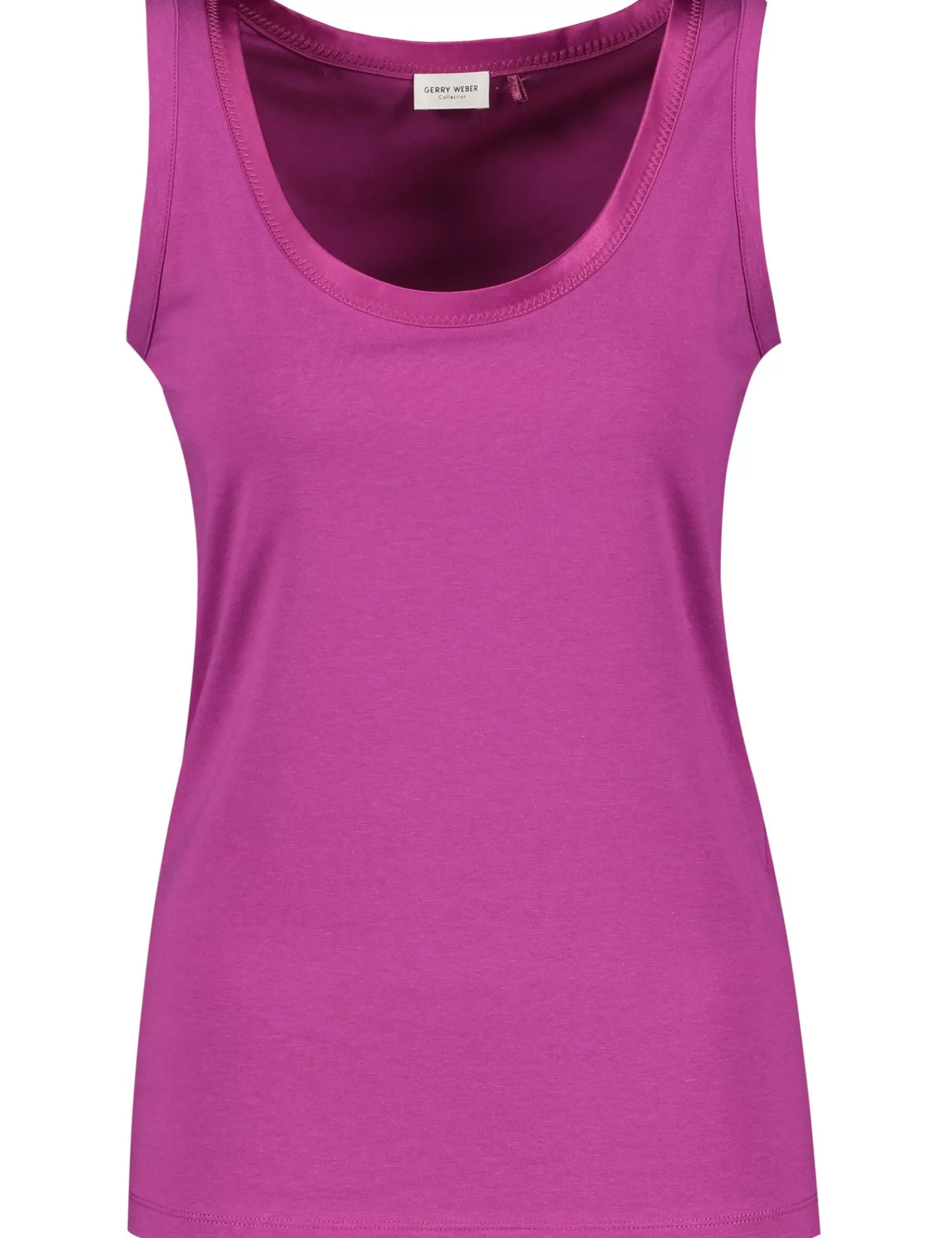 Store Basic Top Mit Satin-Detail Damen Tops