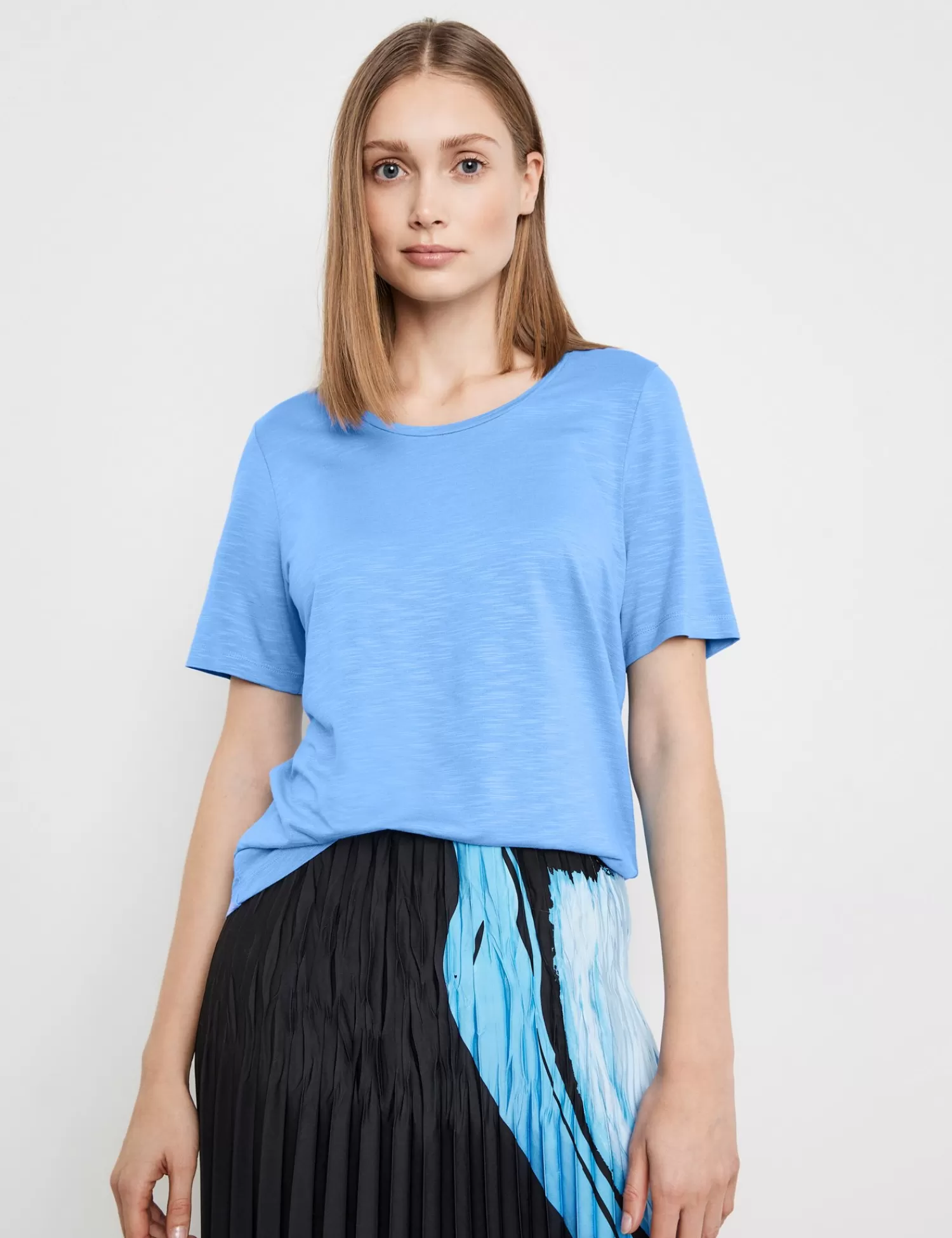 Flash Sale Basic T-Shirt Mit Rundem Ausschnitt Damen T-Shirts