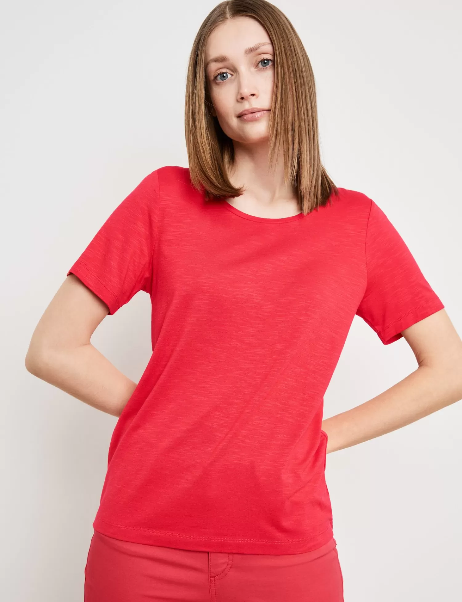 Clearance Basic T-Shirt Mit Rundem Ausschnitt Damen T-Shirts