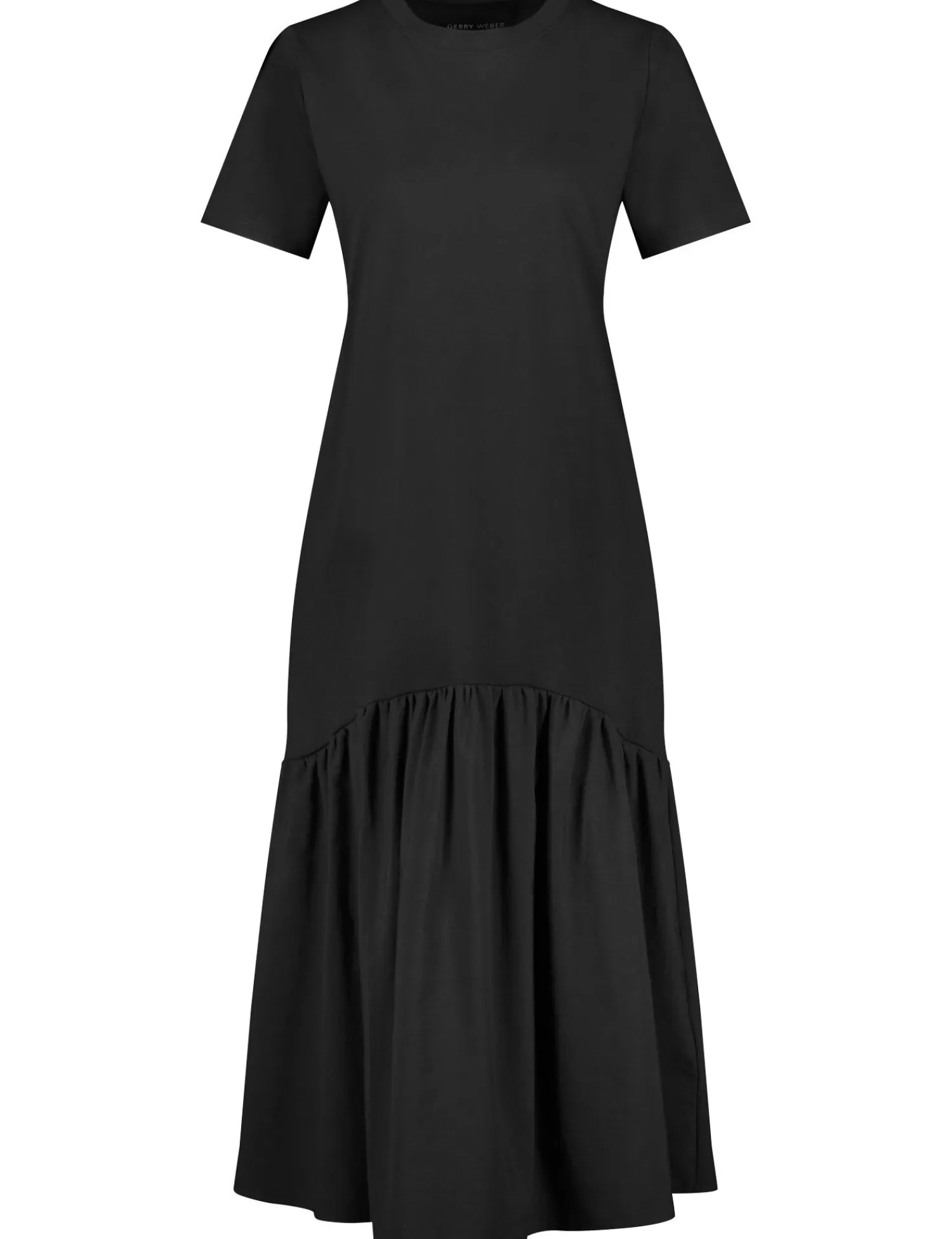 Best Sale Baumwollkleid Mit Volant Damen Knieumspielende Kleider