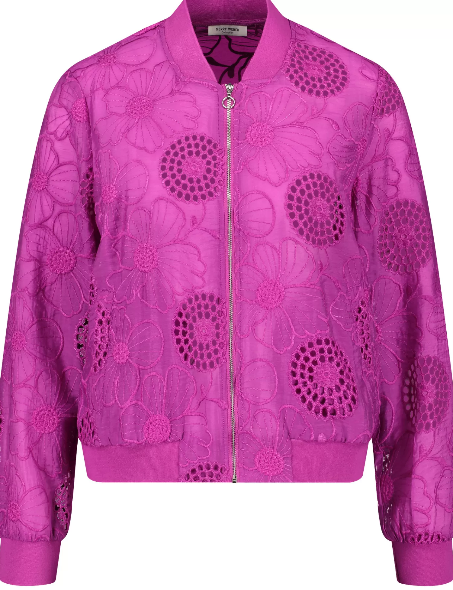 New Blouson Mit Lochmuster Damen Leichte Jacken