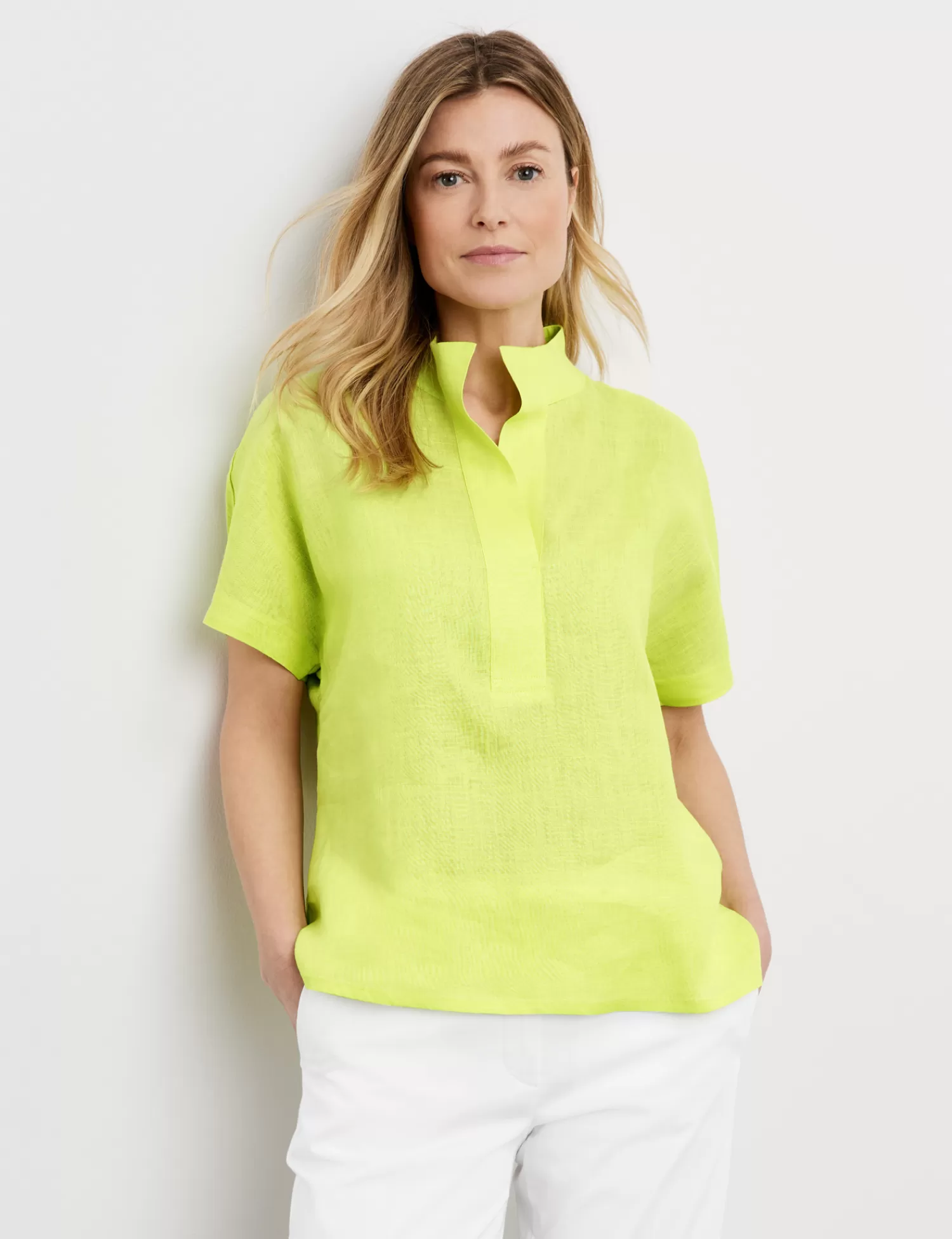 Discount Blusenshirt Aus Leinen Damen Blusenshirts