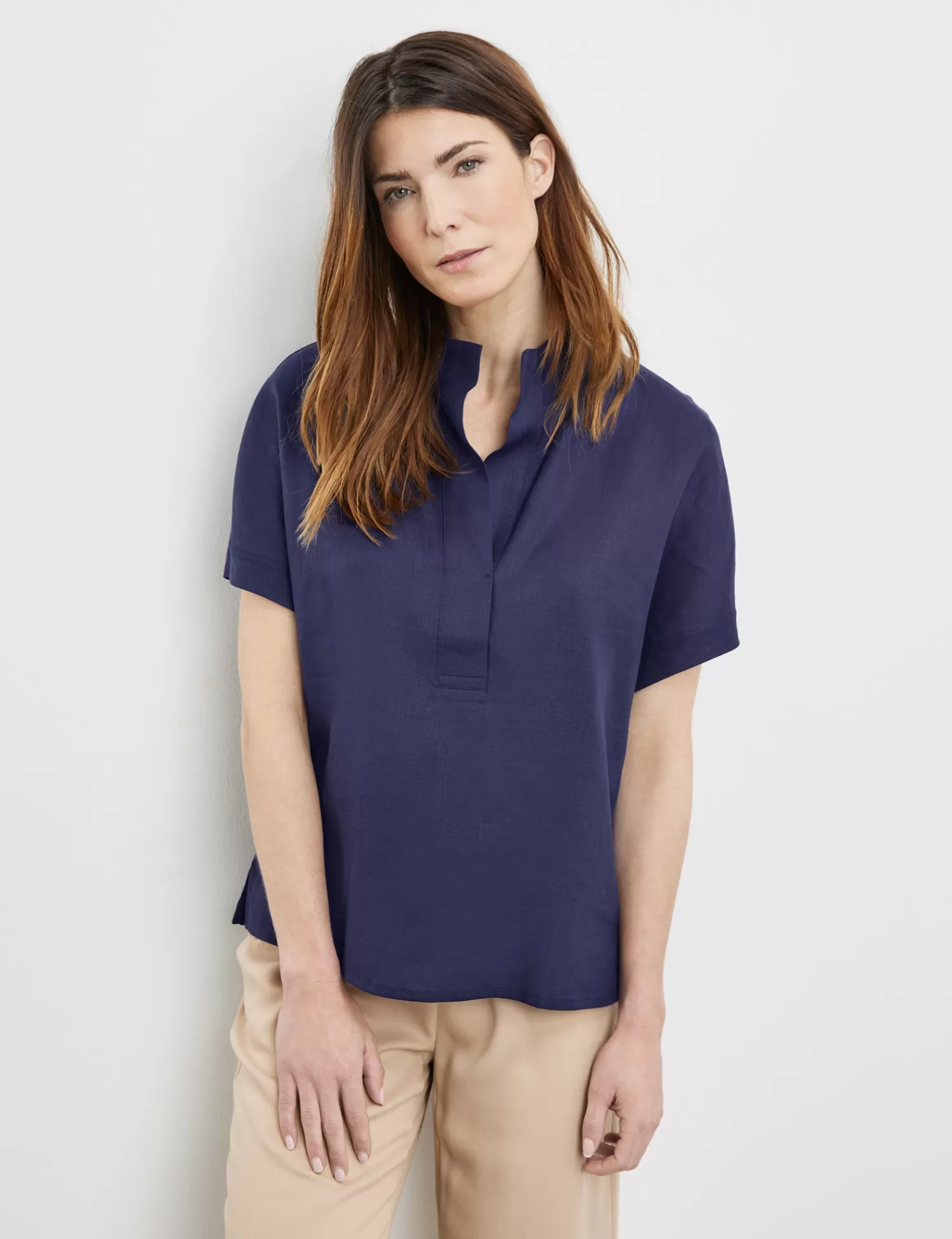 Hot Blusenshirt Aus Leinen Damen Blusenshirts