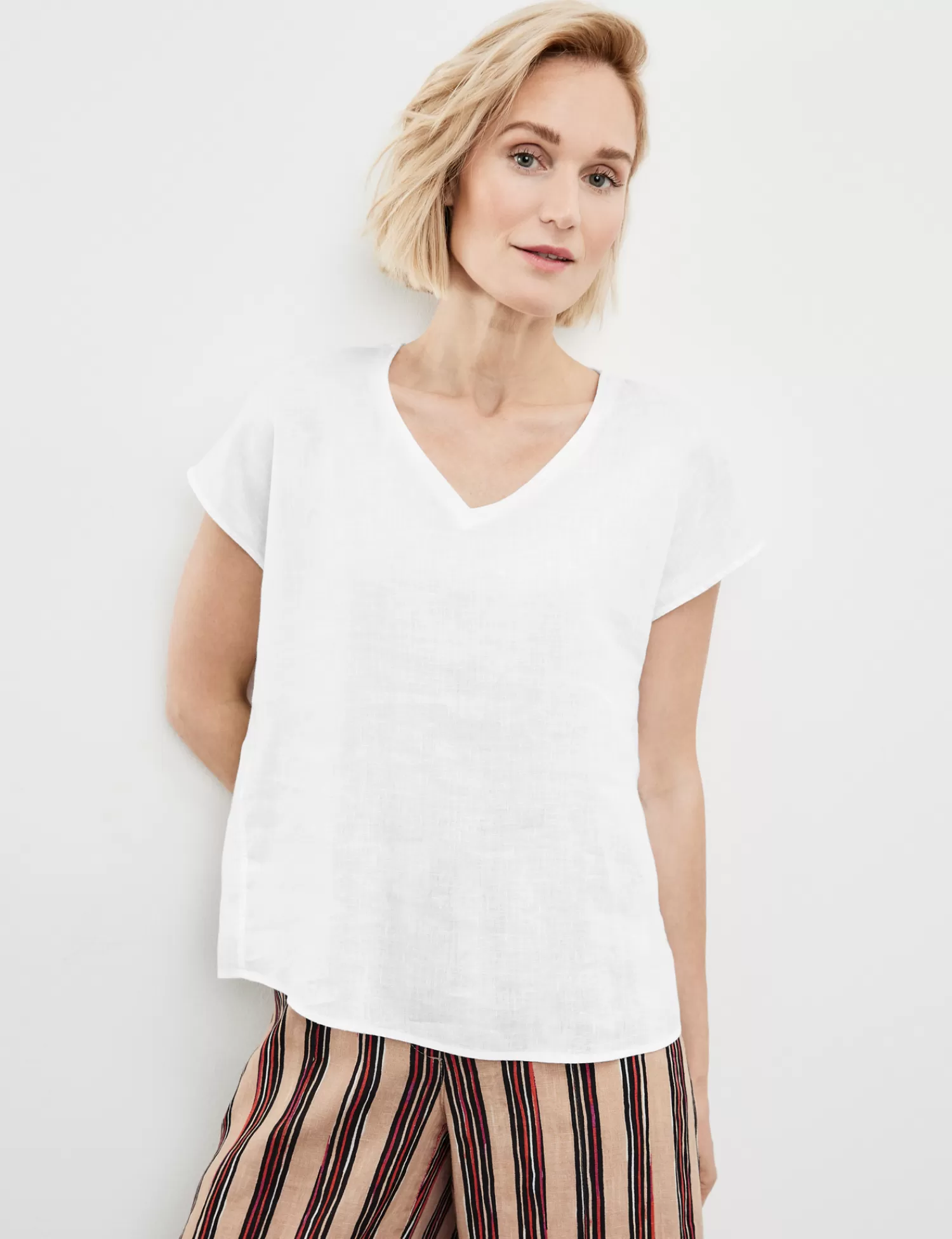 Cheap Blusenshirt Aus Leinen Damen Blusenshirts