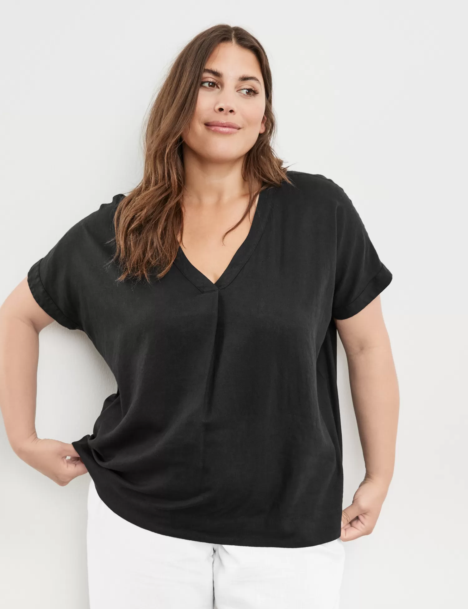 Best Blusenshirt Aus Leinen-Mix Damen Blusenshirts