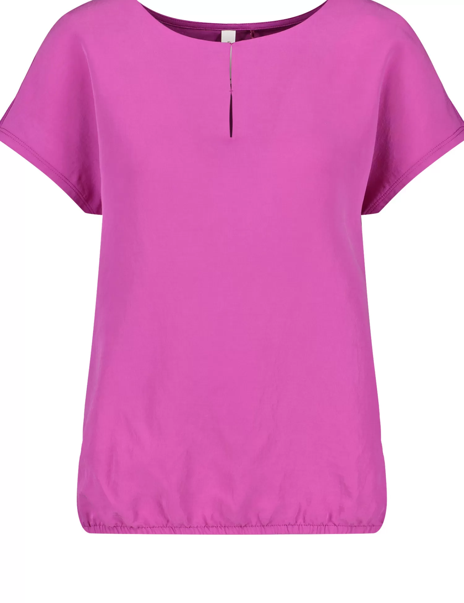 Outlet Blusenshirt Aus Material-Patch Damen Blusenshirts