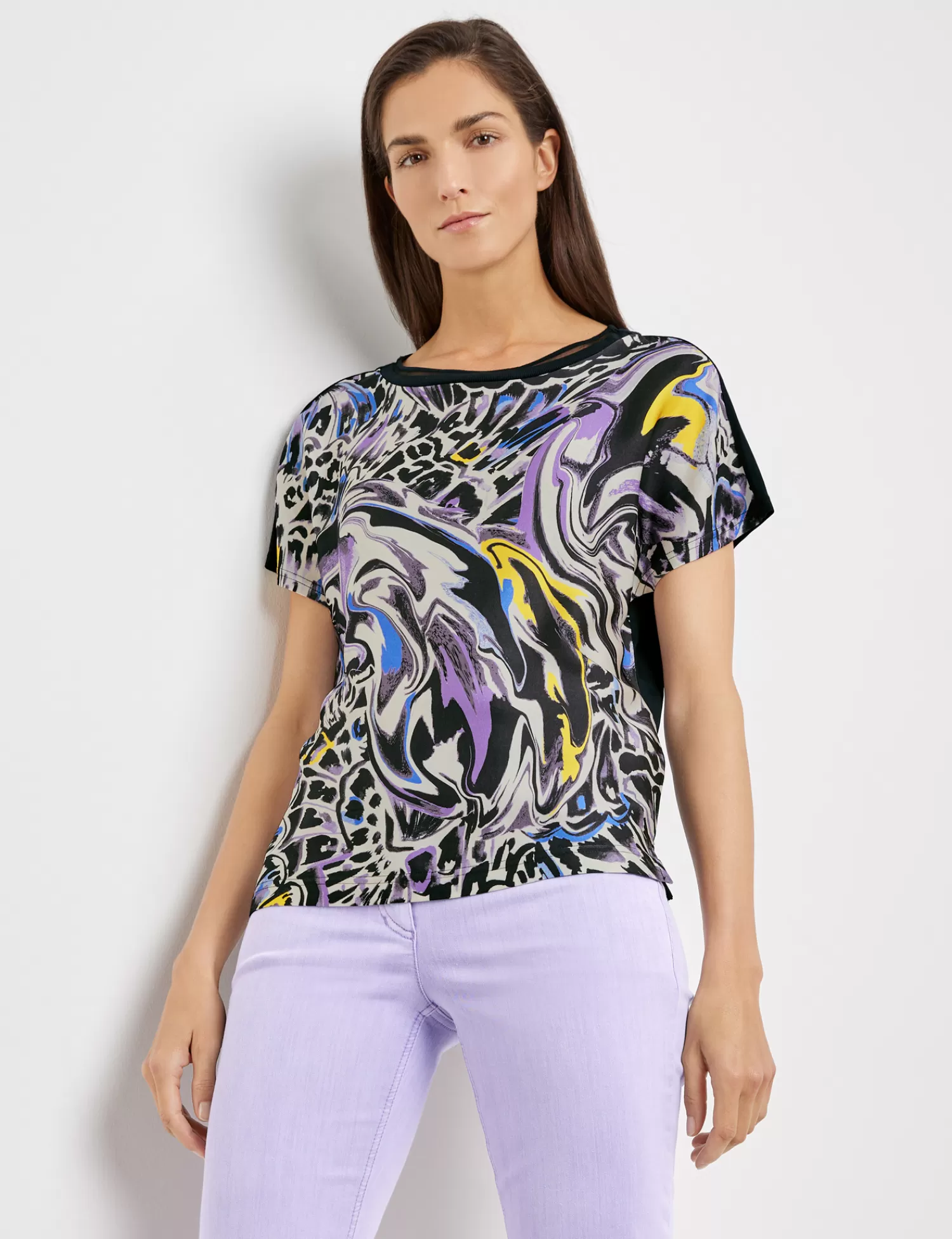 Hot Blusenshirt Mit Frontprint Damen Blusenshirts