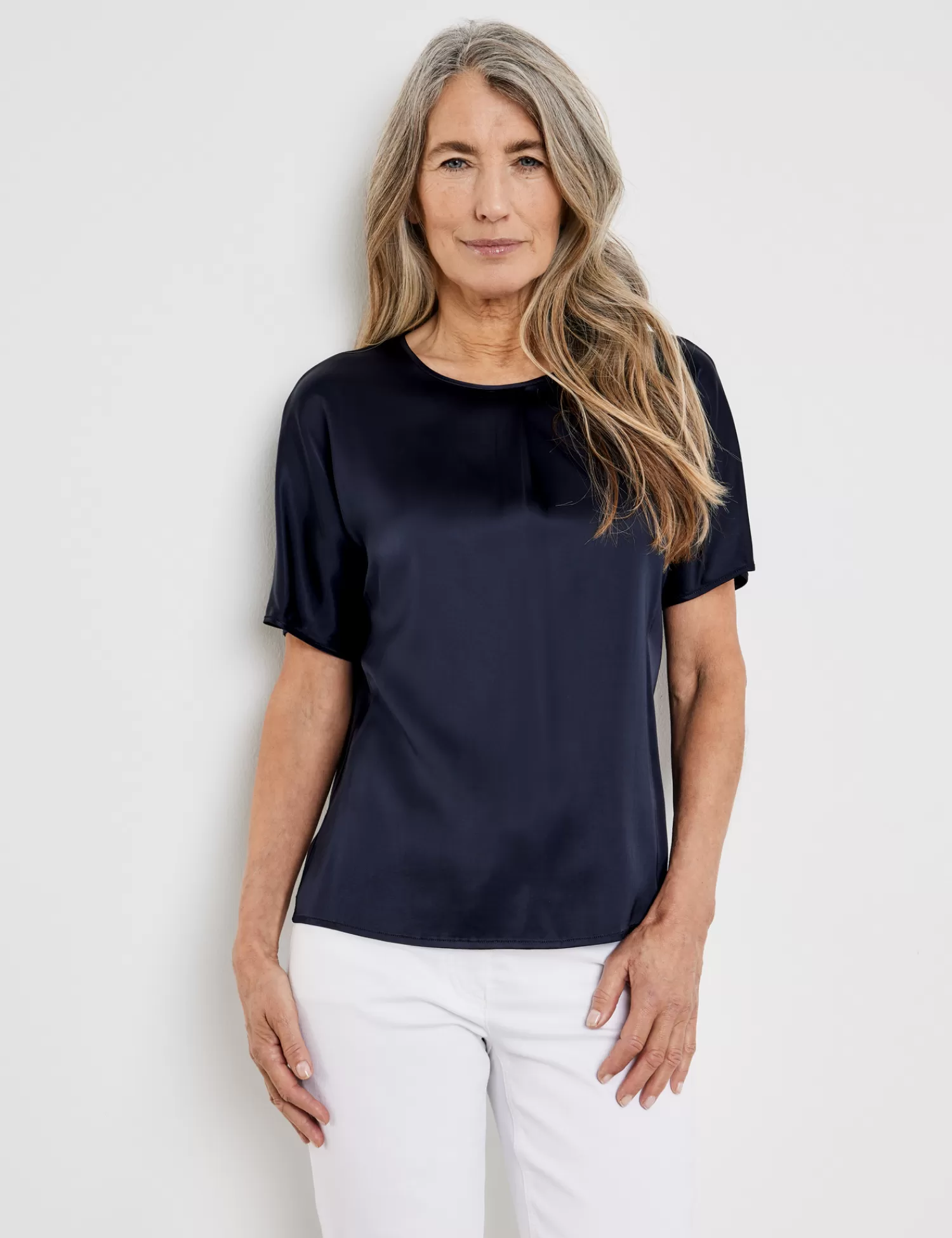 Cheap Blusenshirt Mit Gelegter Falte Am Ausschnitt Damen Blusenshirts