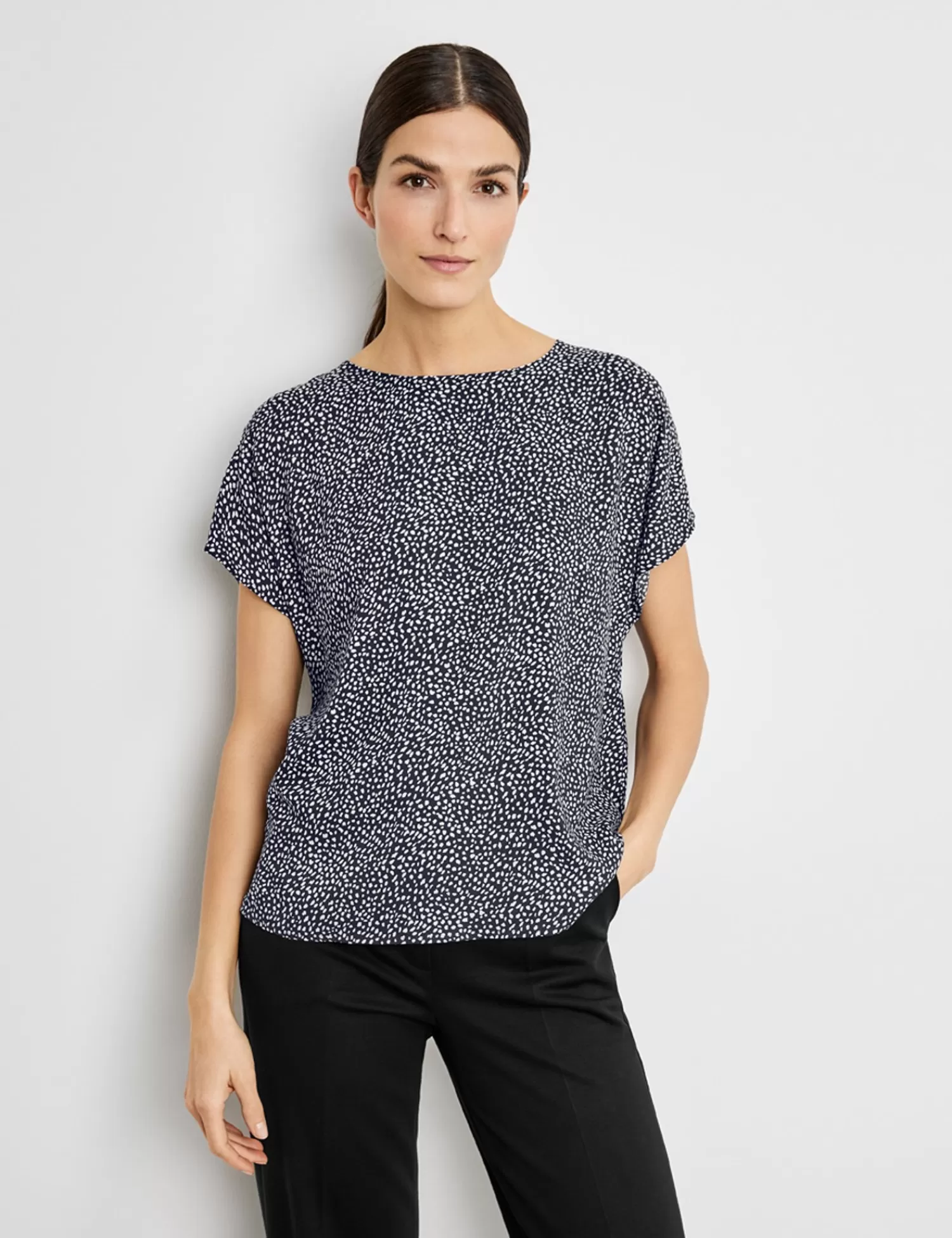 Discount Blusenshirt Mit Minimalmuster Ecovero Damen Blusenshirts