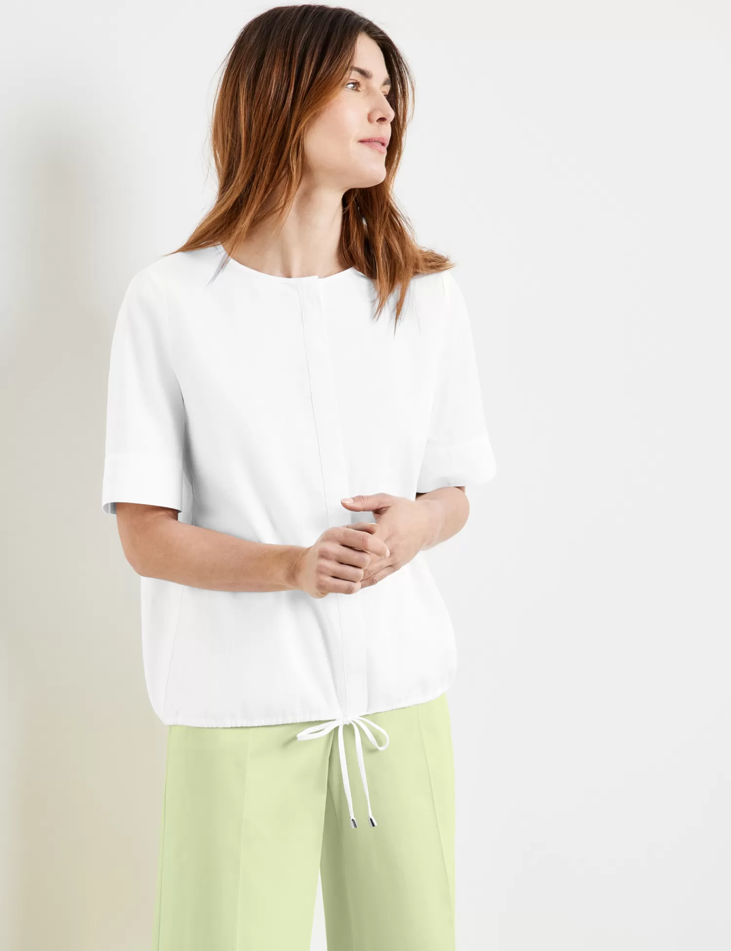 Shop Blusenshirt Mit Tunnelband Im Saum Damen Blusenshirts