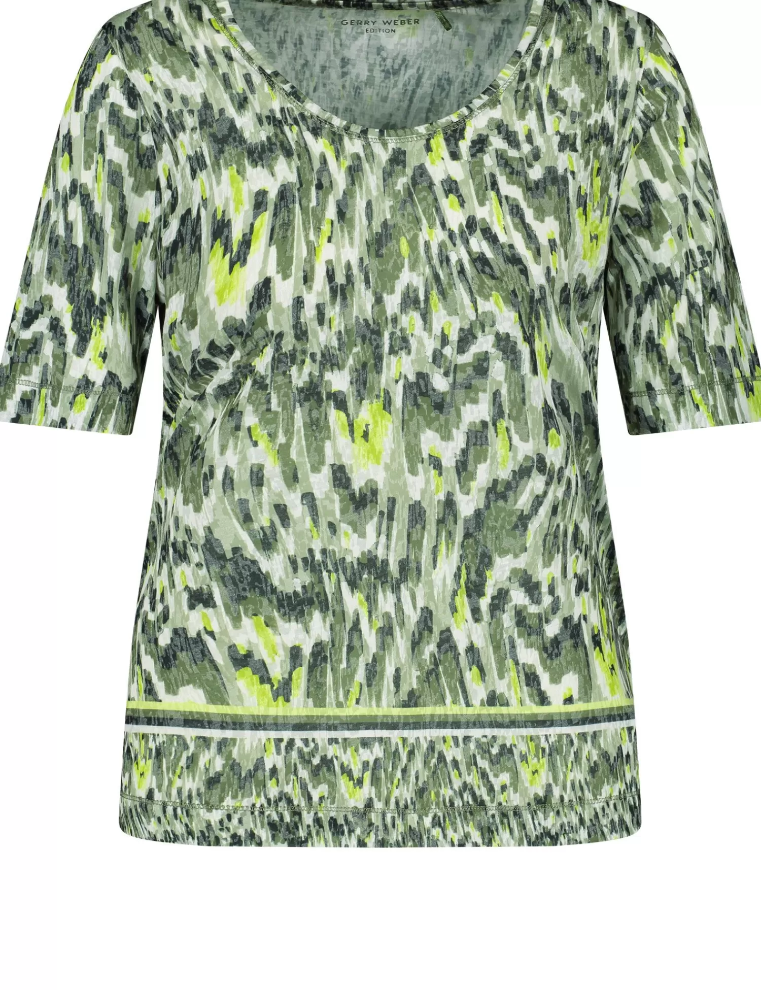 Outlet Gemustertes Halbarmshirt Damen T-Shirts