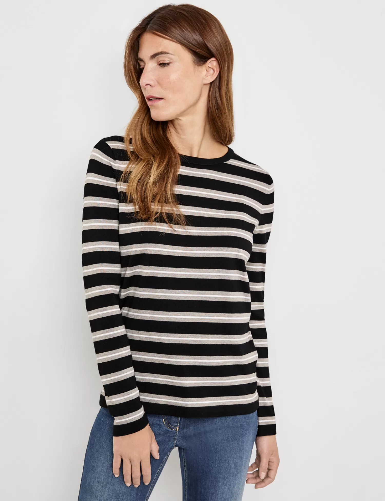 Online Geringelter Pullover Damen Pullover