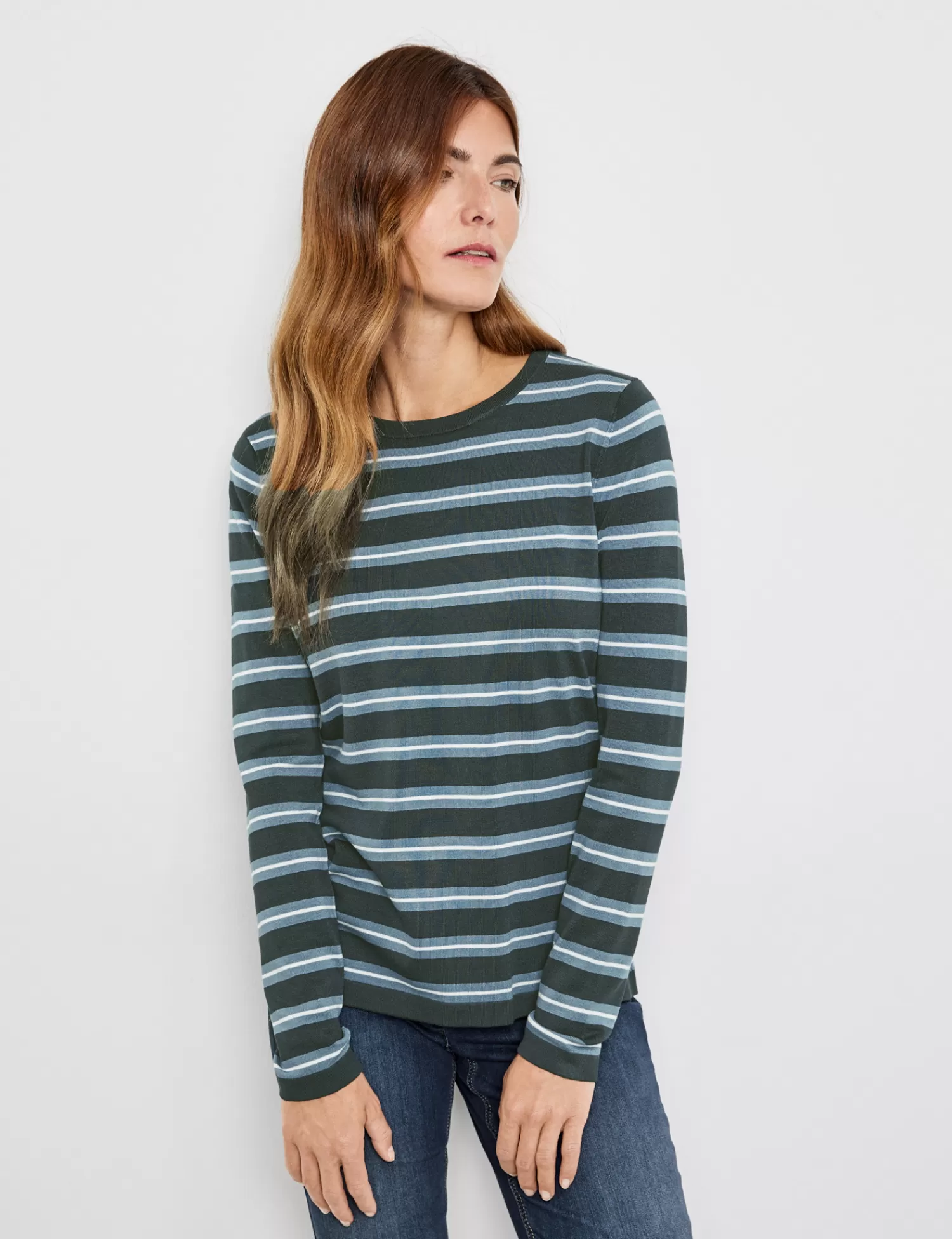 New Geringelter Pullover Damen Pullover