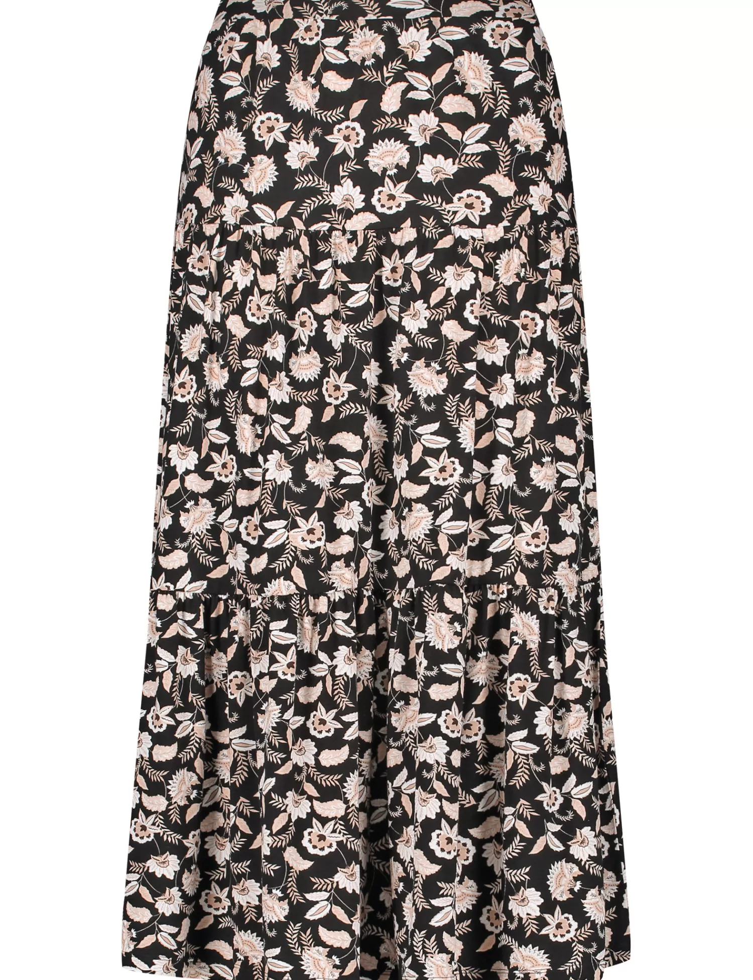 Clearance Gestufter Midirock Mit Floral-Print Damen Midi Röcke