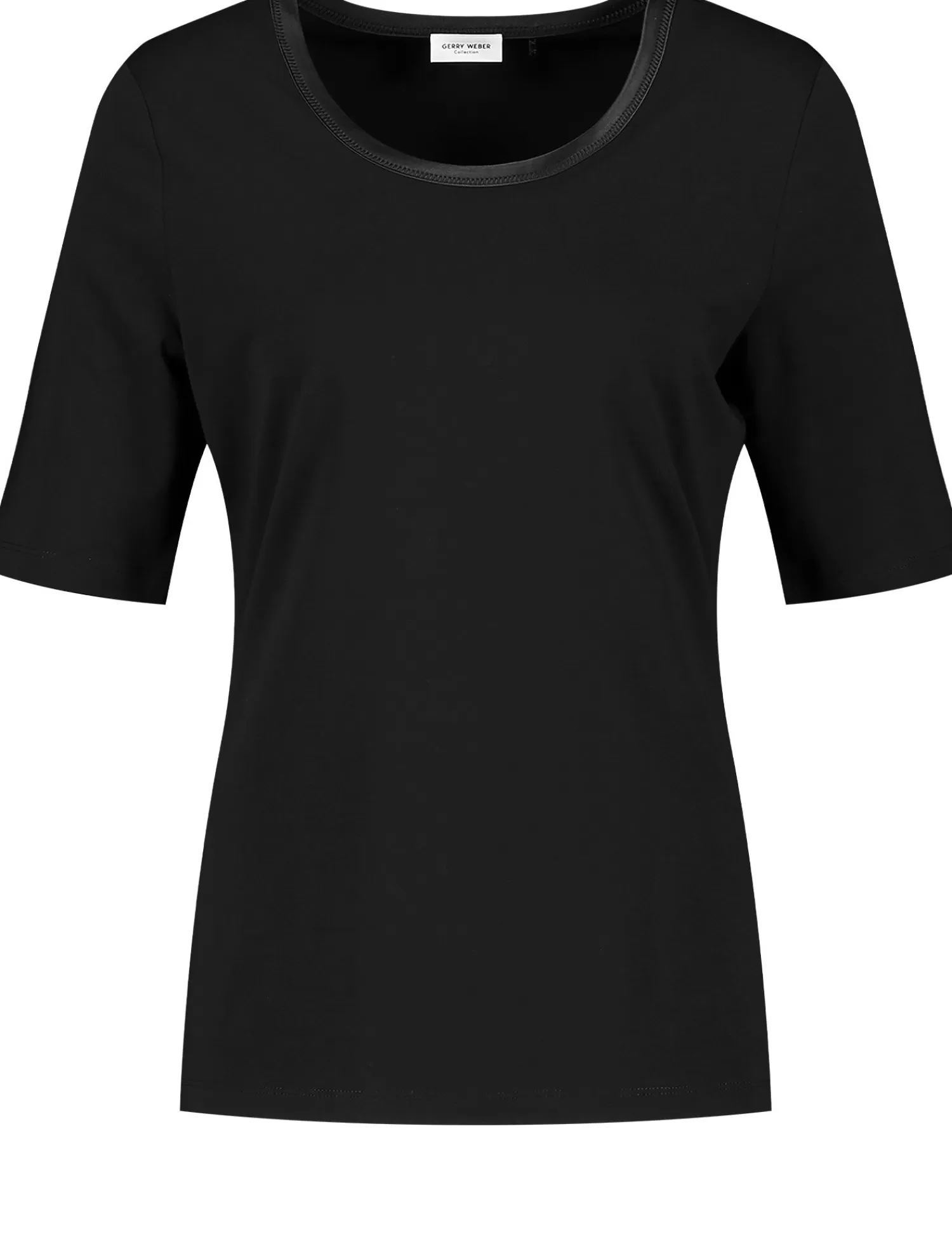 Sale Halbarmshirt Mit Satin-Detail Damen T-Shirts