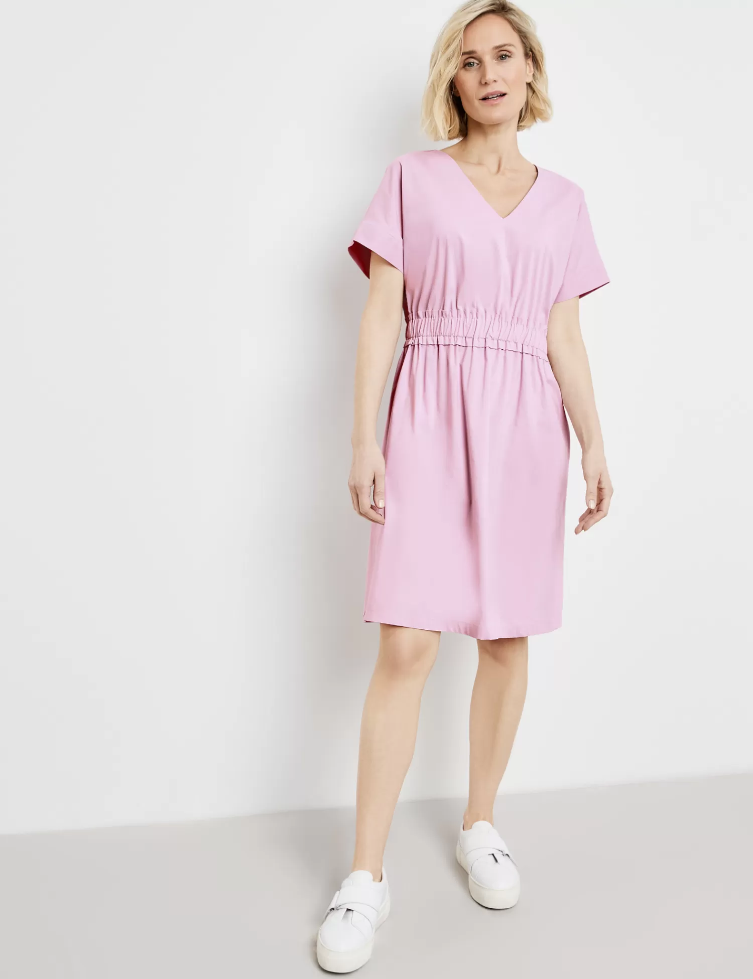 New Kleid Mit Uberschnittenem Armel Damen Sommerkleider