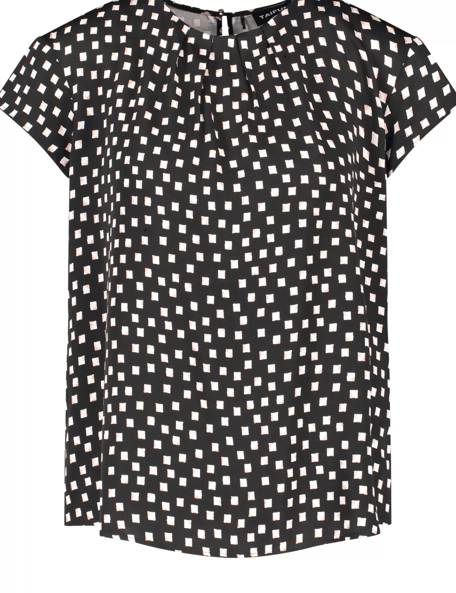 Online Kurzarmbluse Mit Allover-Print Damen Blusenshirts