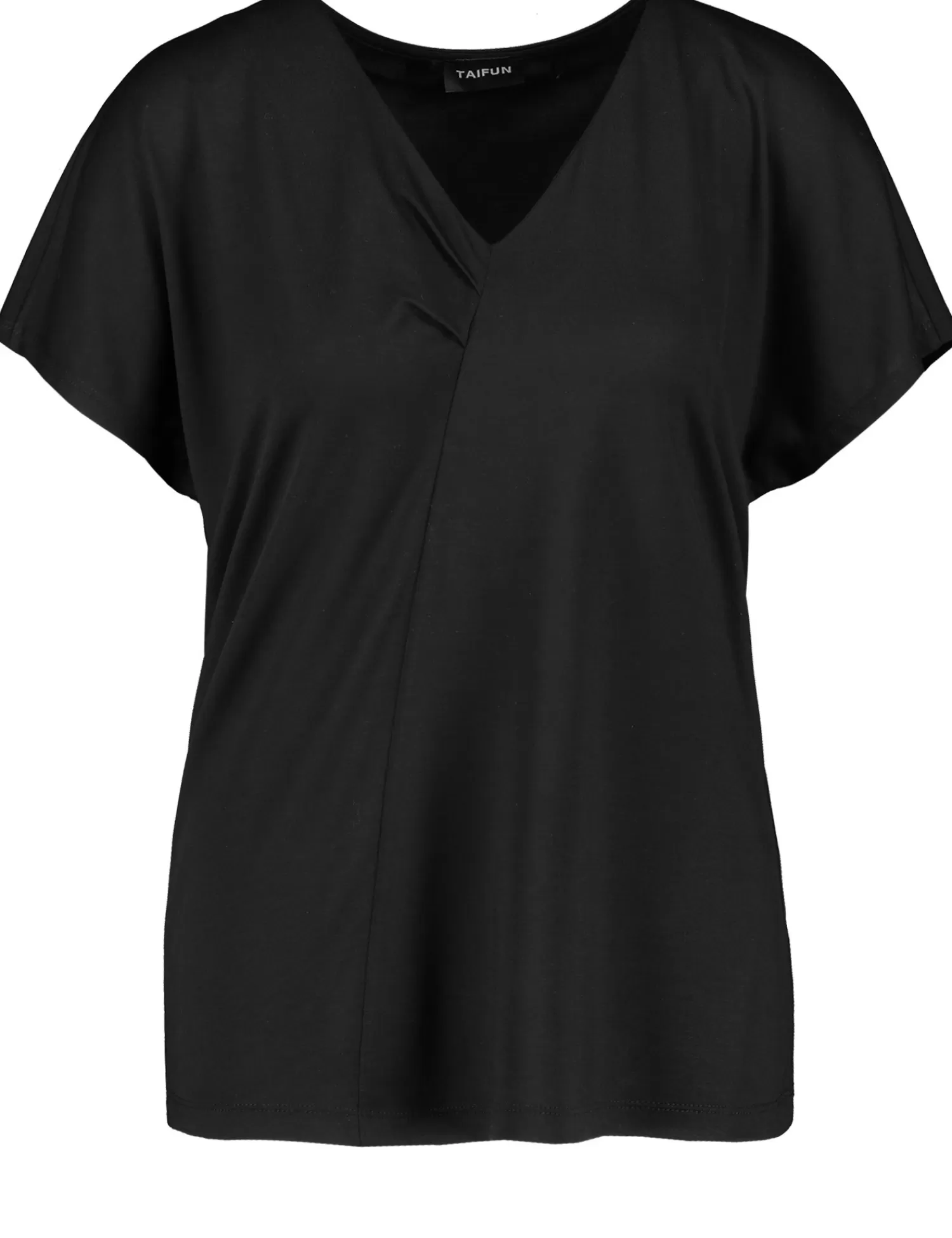 Cheap Kurzarmshirt Mit Faltendetail Damen T-Shirts