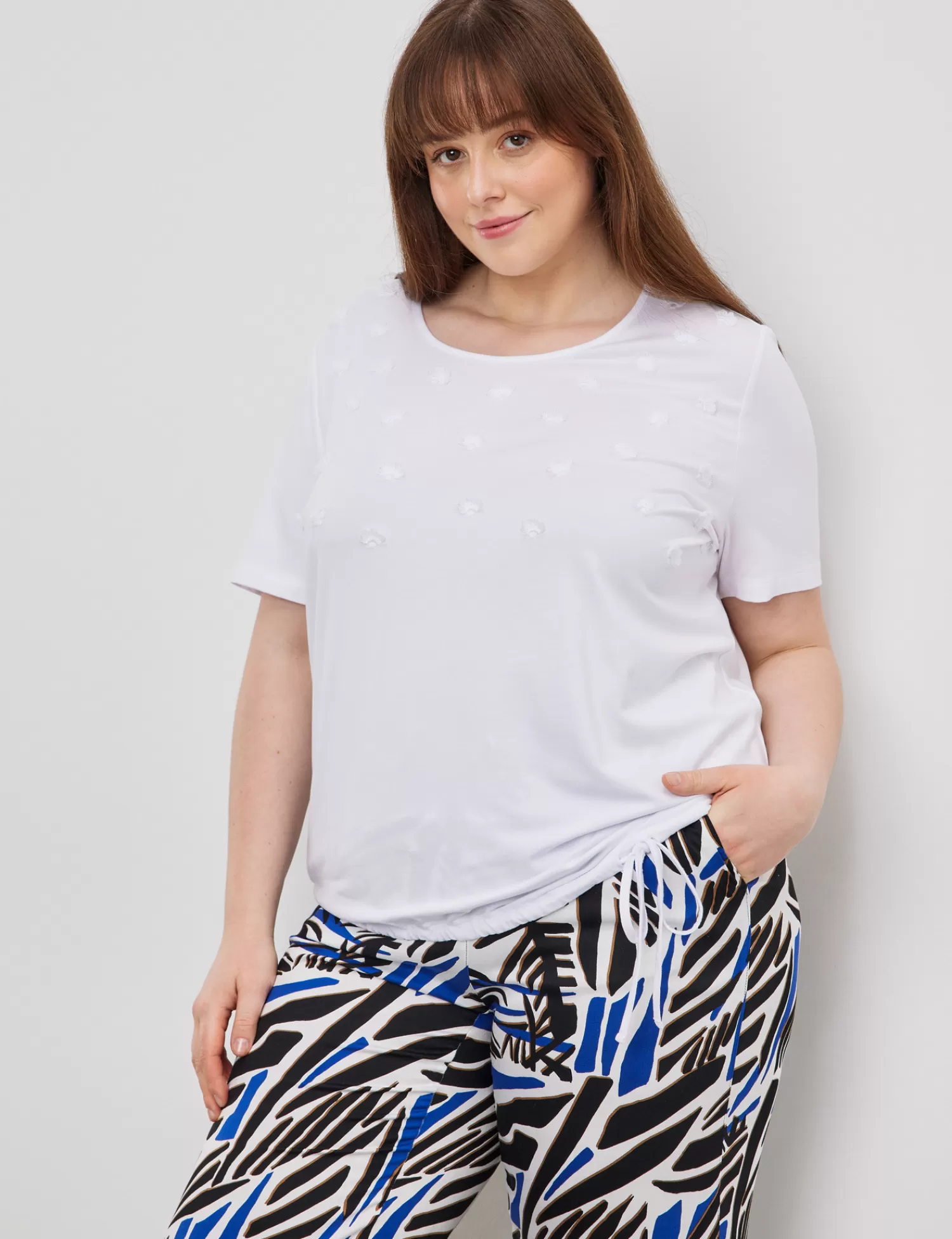 Discount Kurzarmshirt Mit Fransendetails Damen T-Shirts