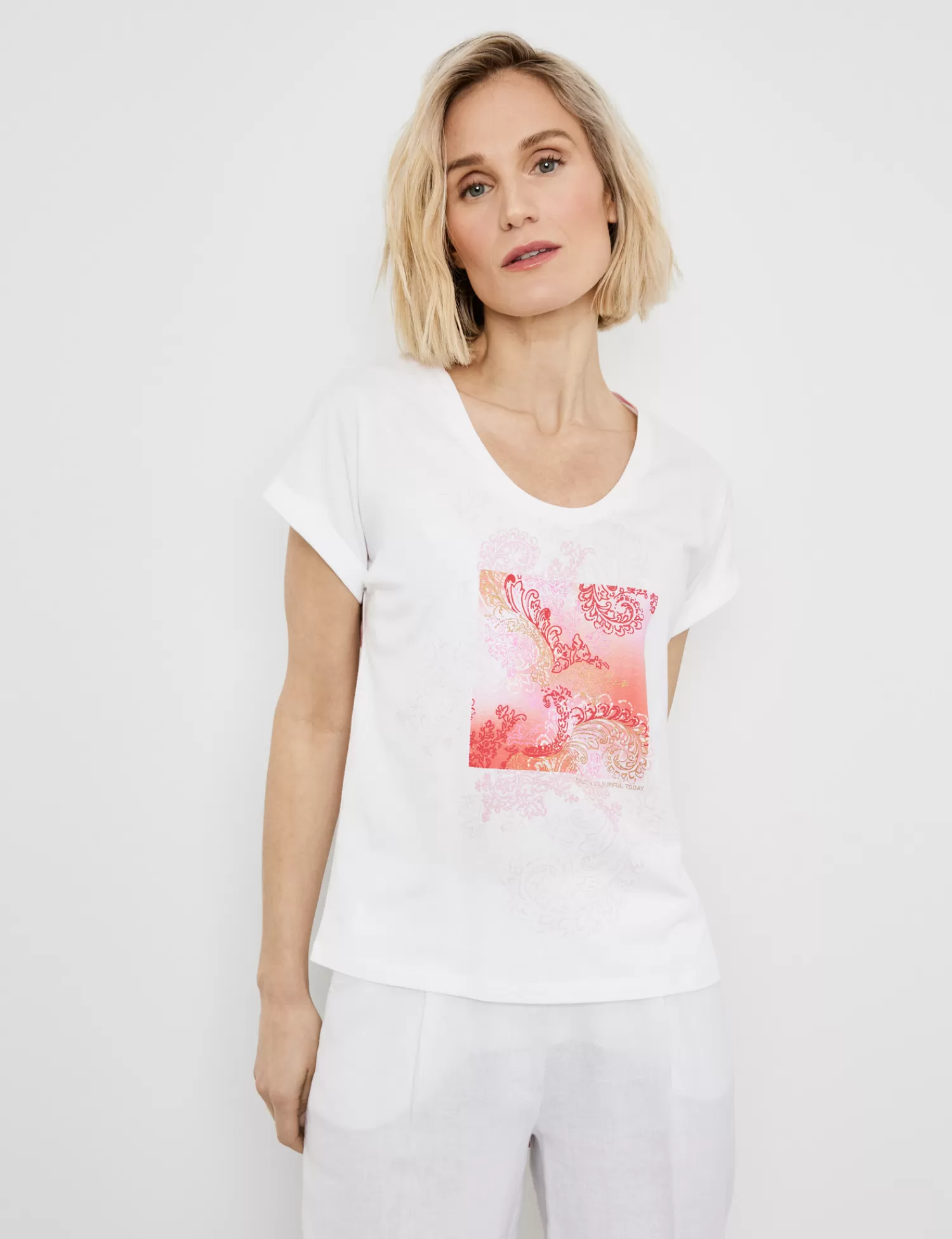 Shop Kurzarmshirt Mit Frontprint Damen T-Shirts