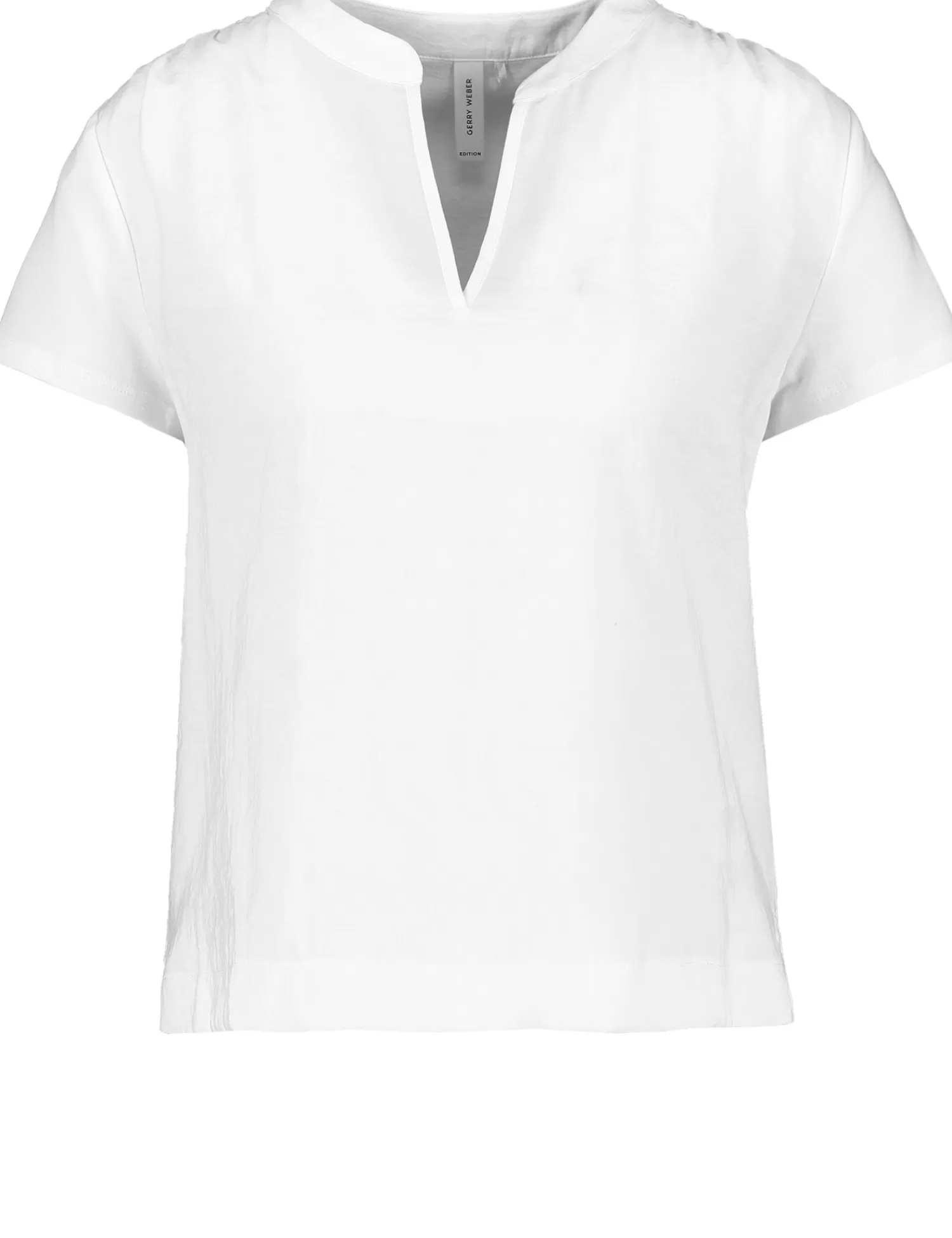 Discount Kurzarmshirt Mit Material-Patch Damen Blusenshirts