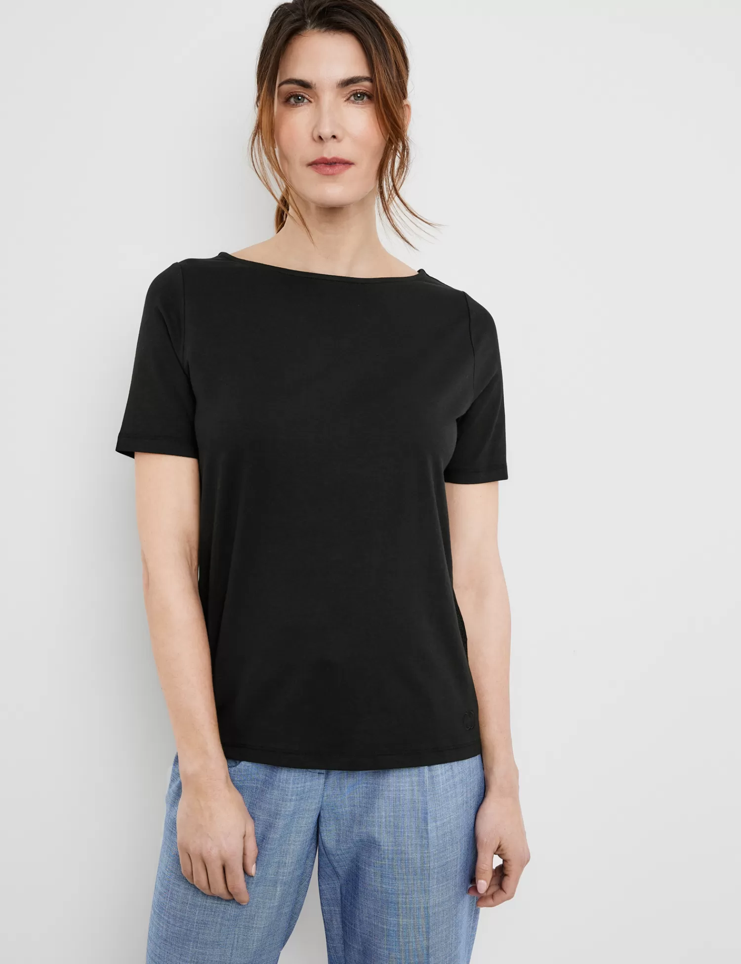 Best Kurzarmshirt Mit U-Bootausschnitt Damen T-Shirts