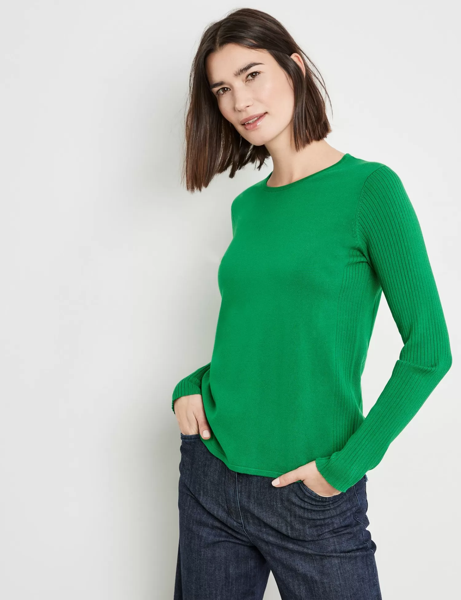 Best Pullover Mit Strick-Mix Damen Pullover