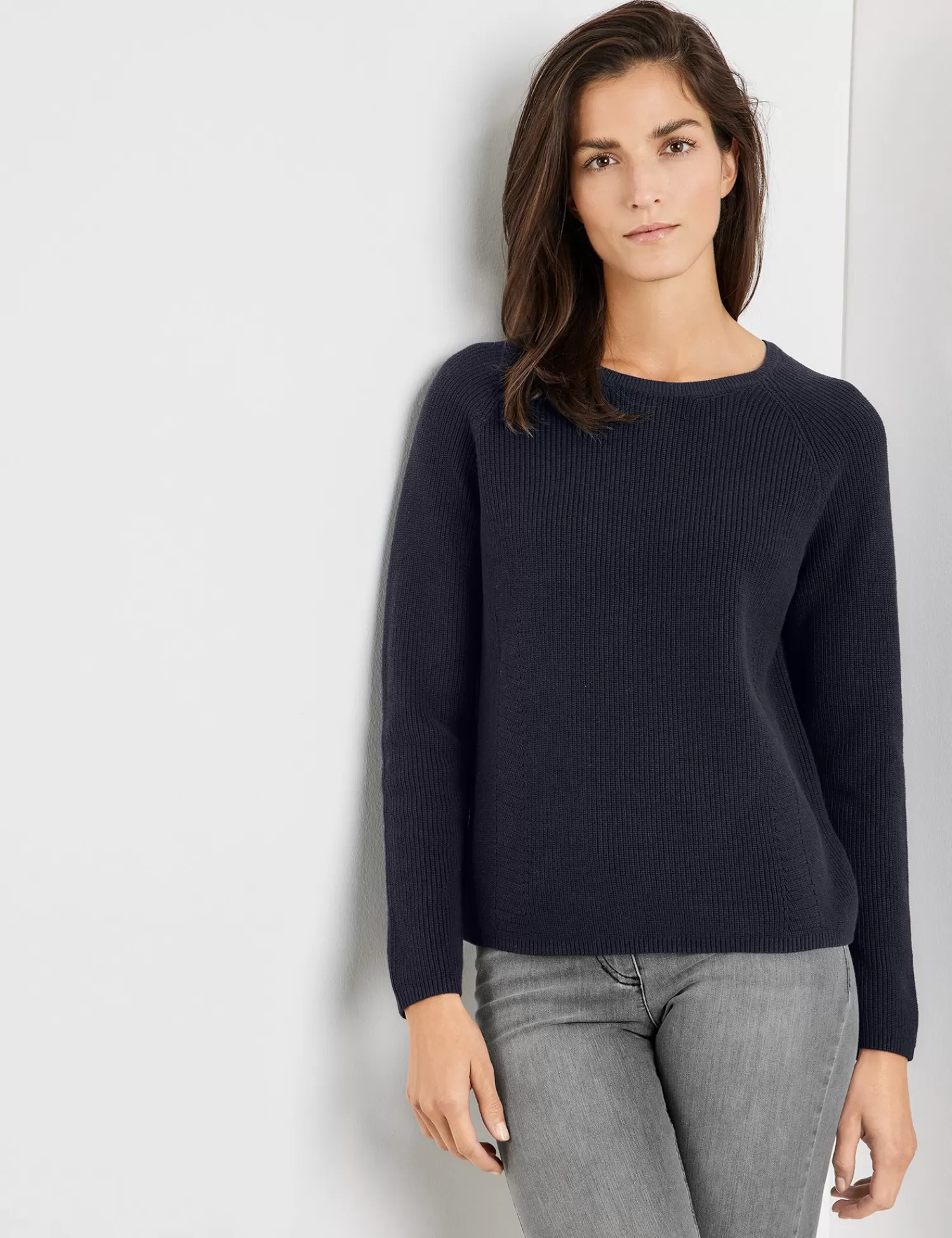 Clearance Pullover Mit Struktur-Strick Damen Pullover