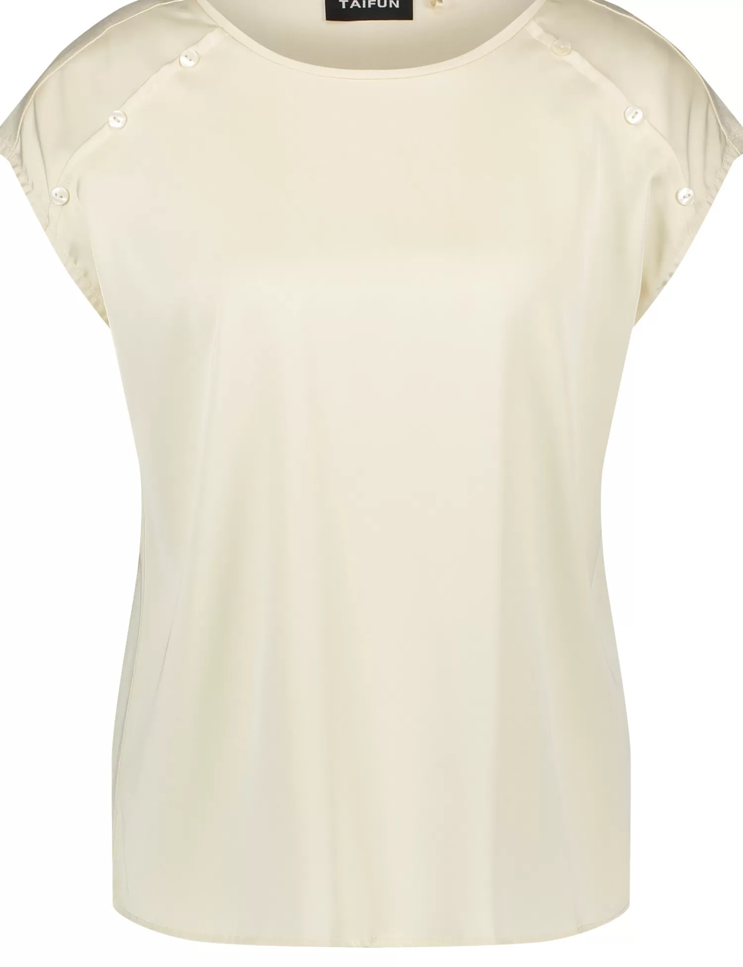 Online Shirt Mit Satin-Front Damen T-Shirts