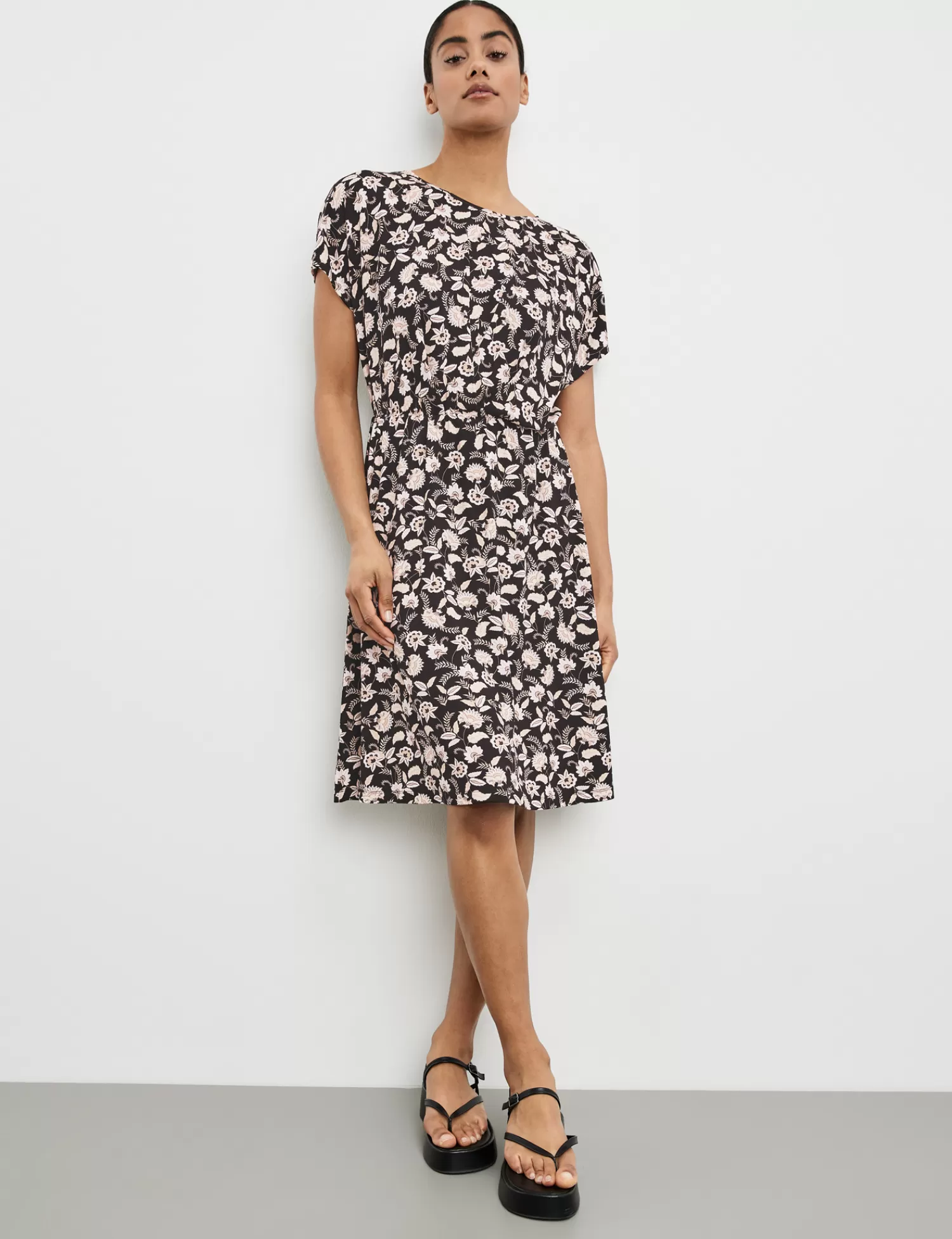 Hot Shirtkleid Mit Floral-Print Damen Sommerkleider