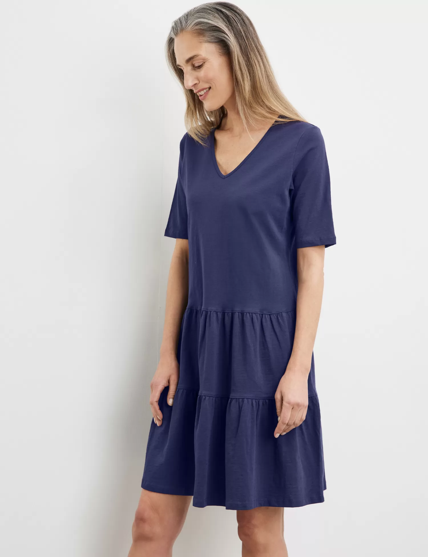 Discount Shirtkleid Mit Stufenverarbeitung Damen Sommerkleider