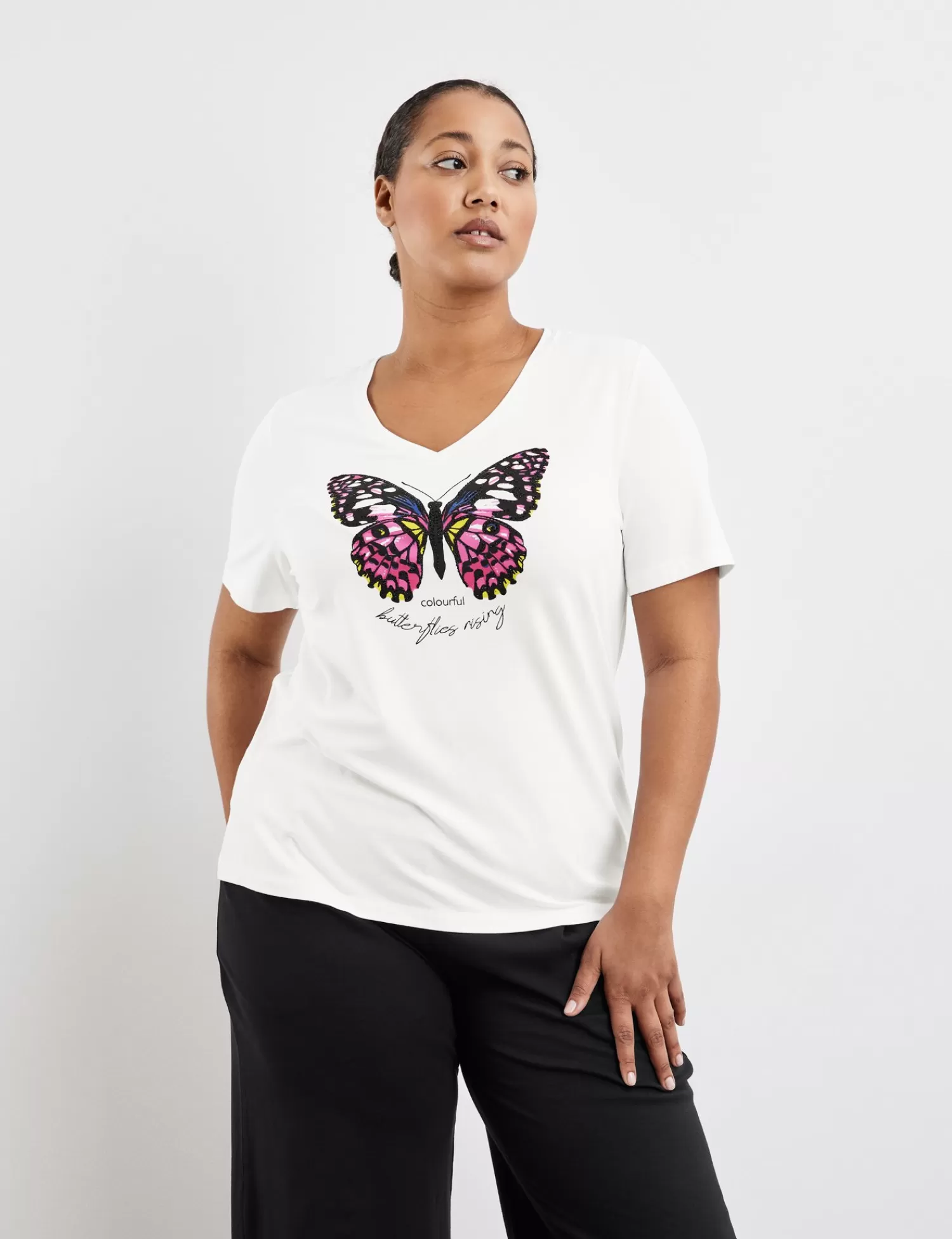 Cheap T-Shirt Mit Frontprint Damen T-Shirts