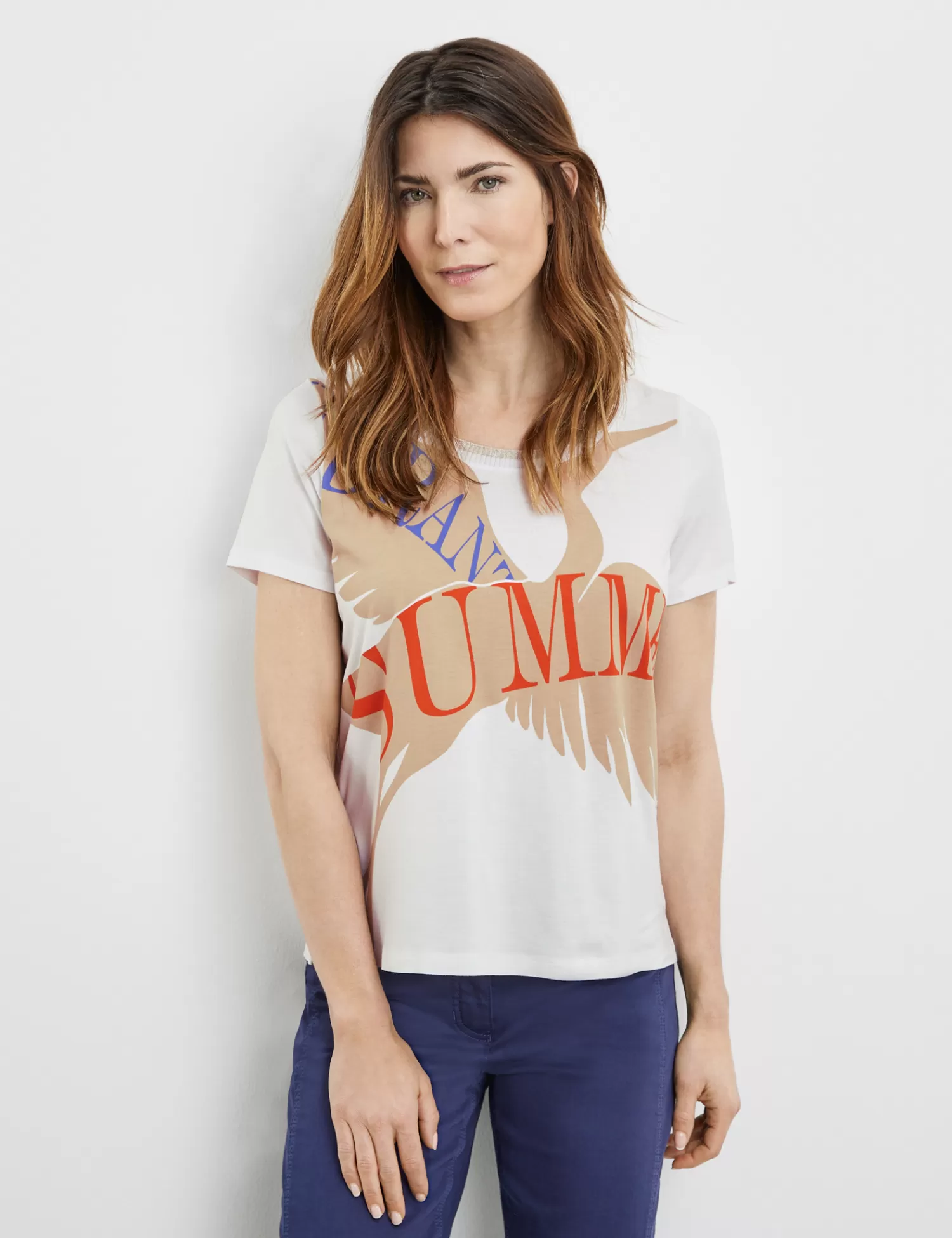 Shop T-Shirt Mit Wording-Print Damen T-Shirts