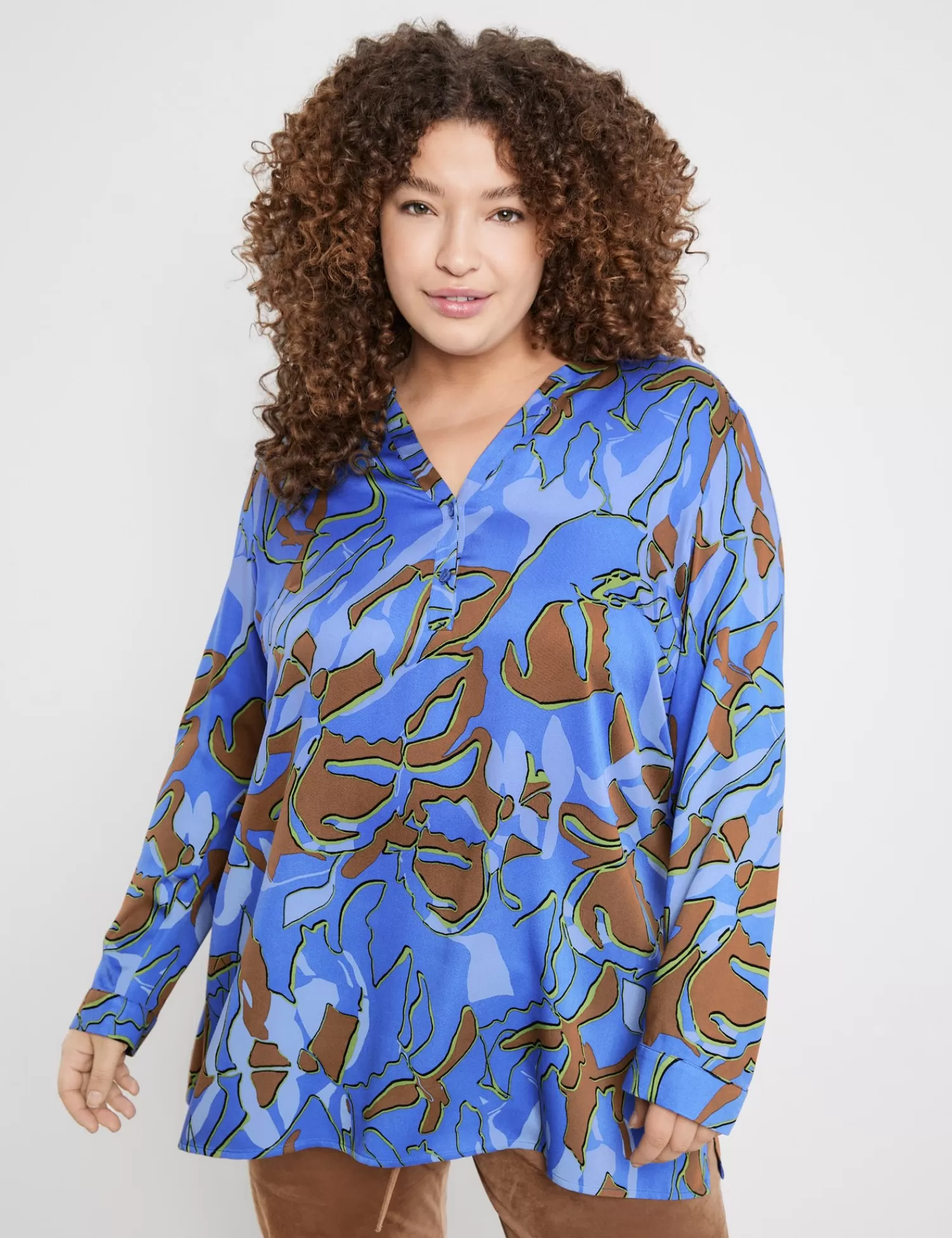 Discount Tunika Mit Allover-Print Damen Tuniken