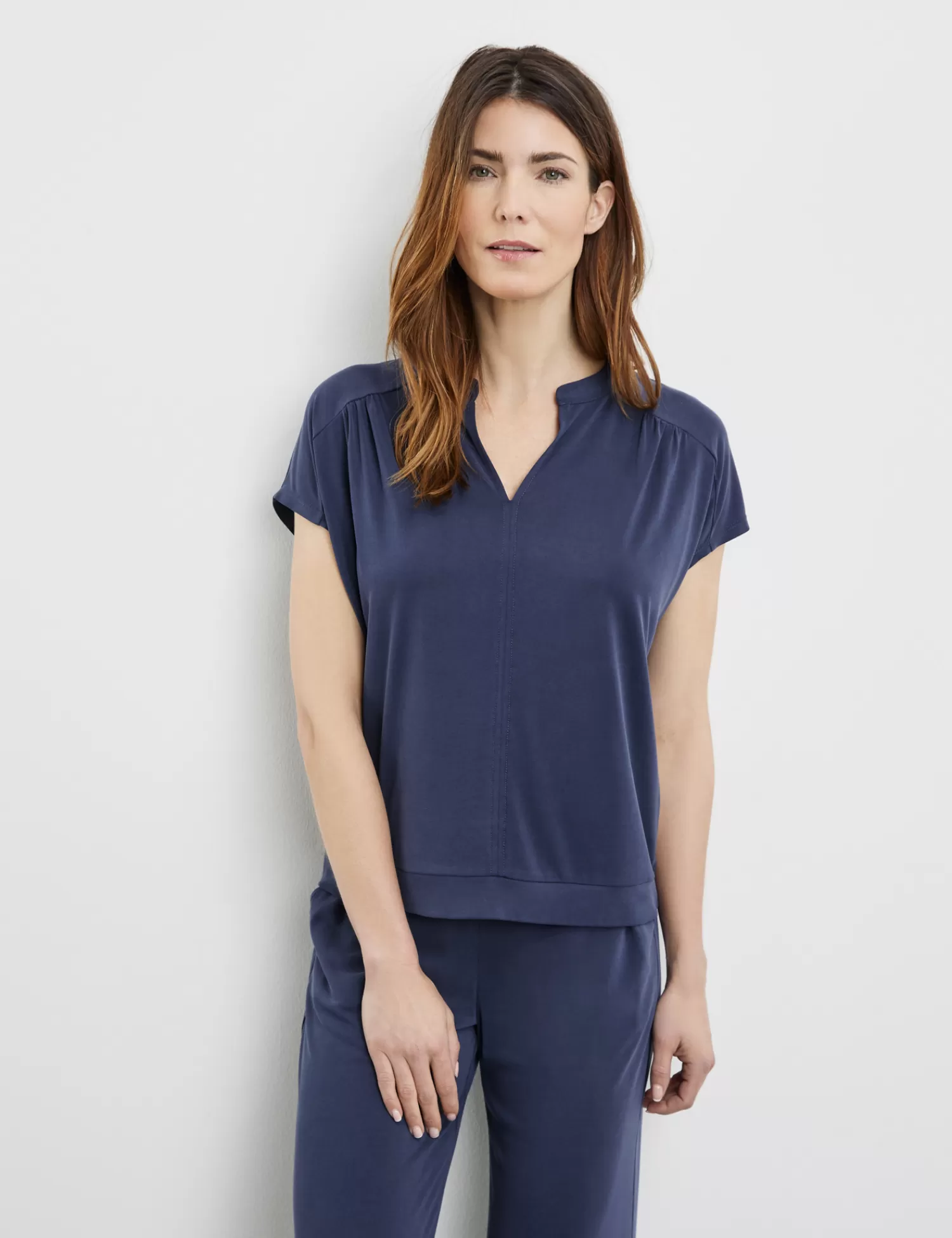 Cheap Weiches Blusenshirt Mit Raffung Damen Blusenshirts